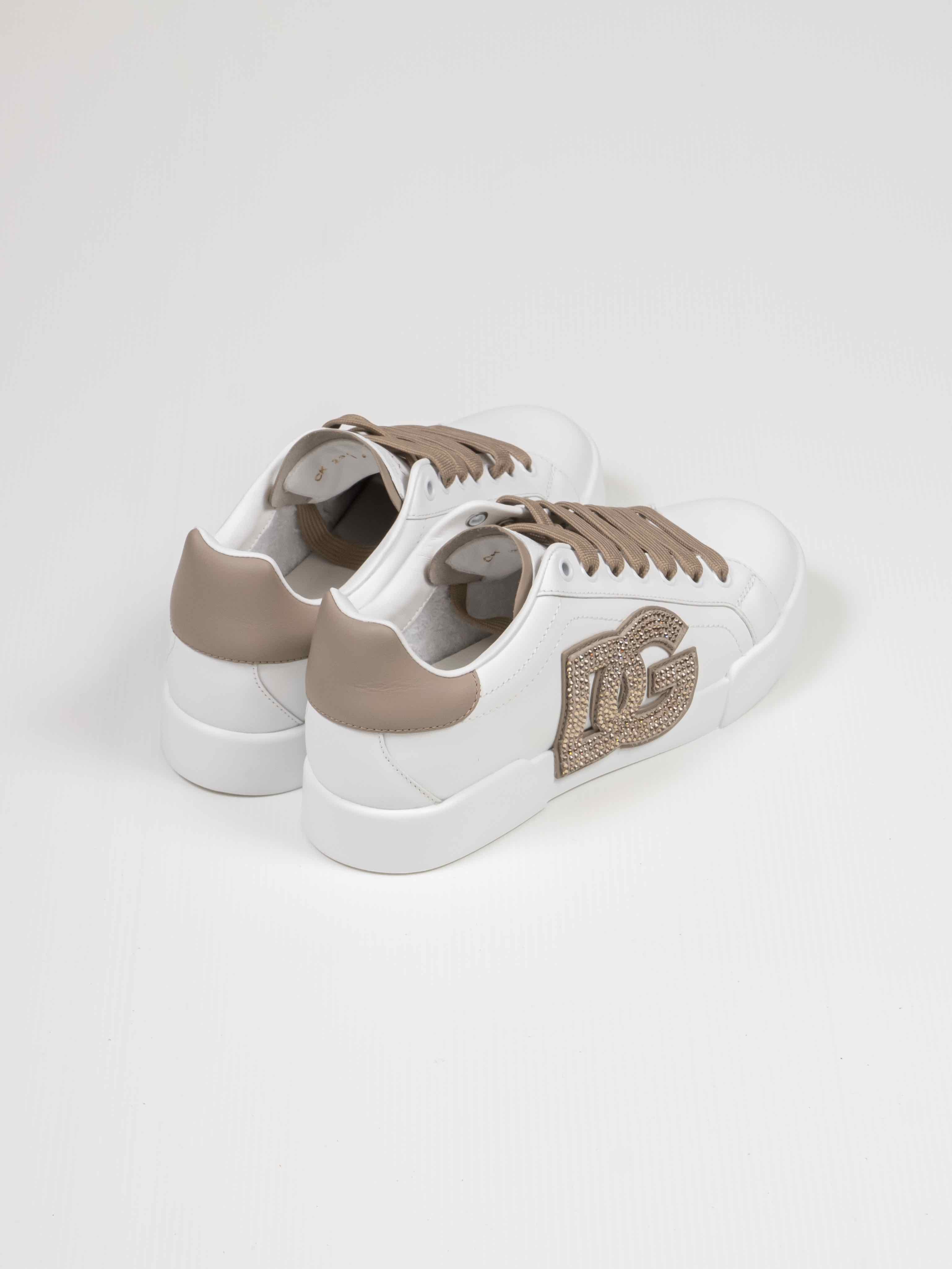 Dolce & Gabbana Sneaker Bassa 8Z080 BIANCO/TAUPE