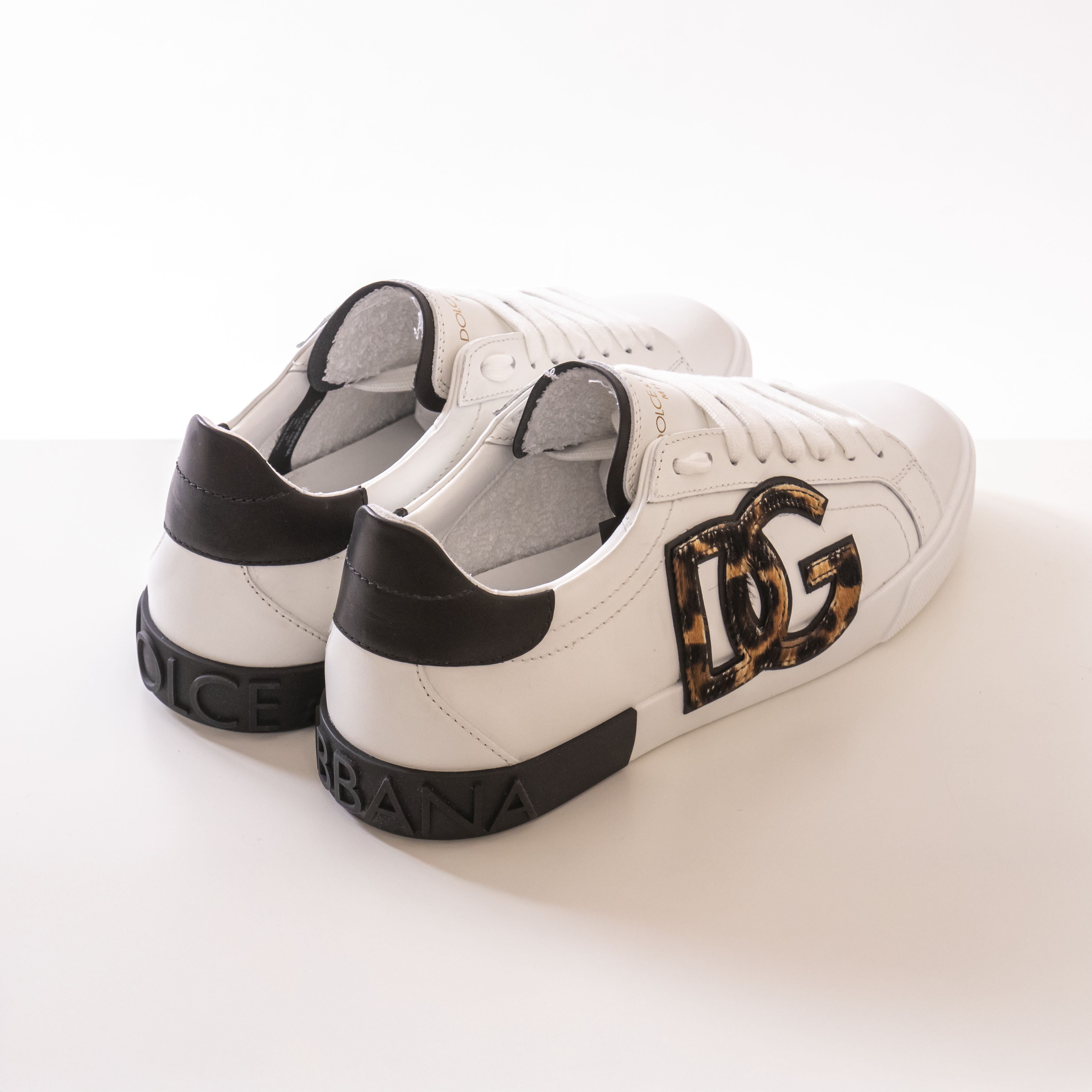 Dolce & Gabbana Sneaker Classica Vit.nappato HK5JF LEO F.NATURALE