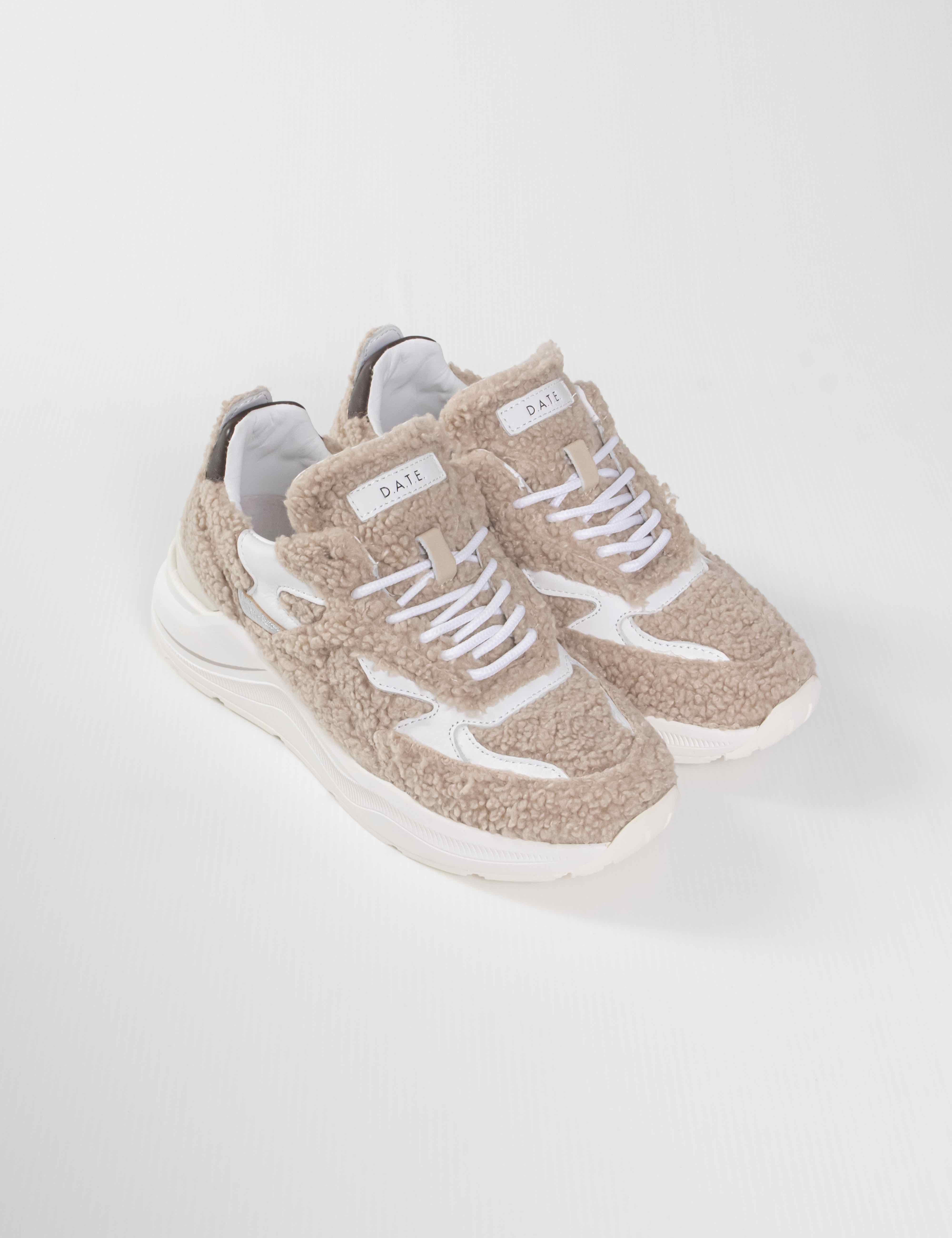 Date Sneaker Fuga Teddy BEIGE