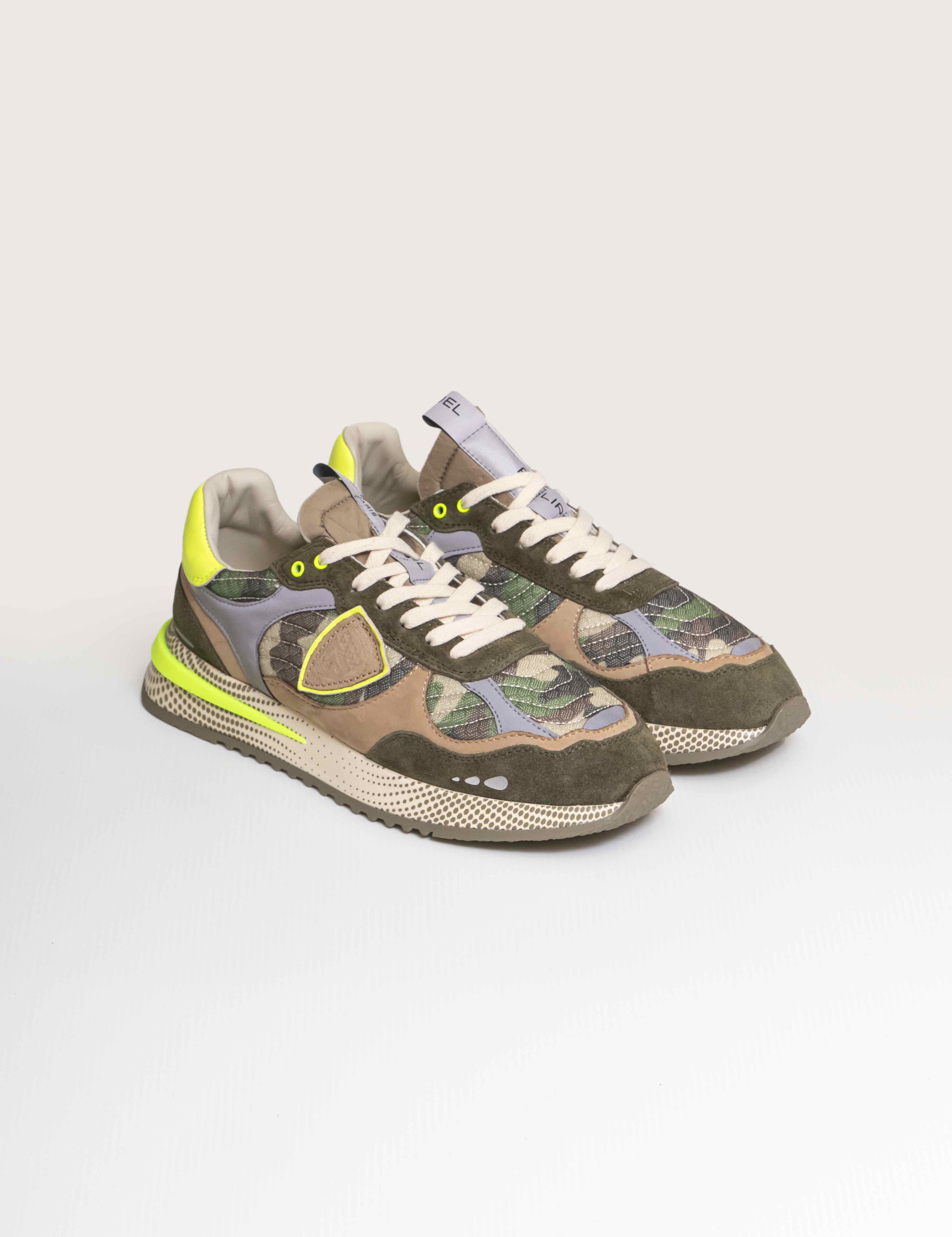 Philippe Model Sneaker Olympique Low Man CR01 VERT JAUNE