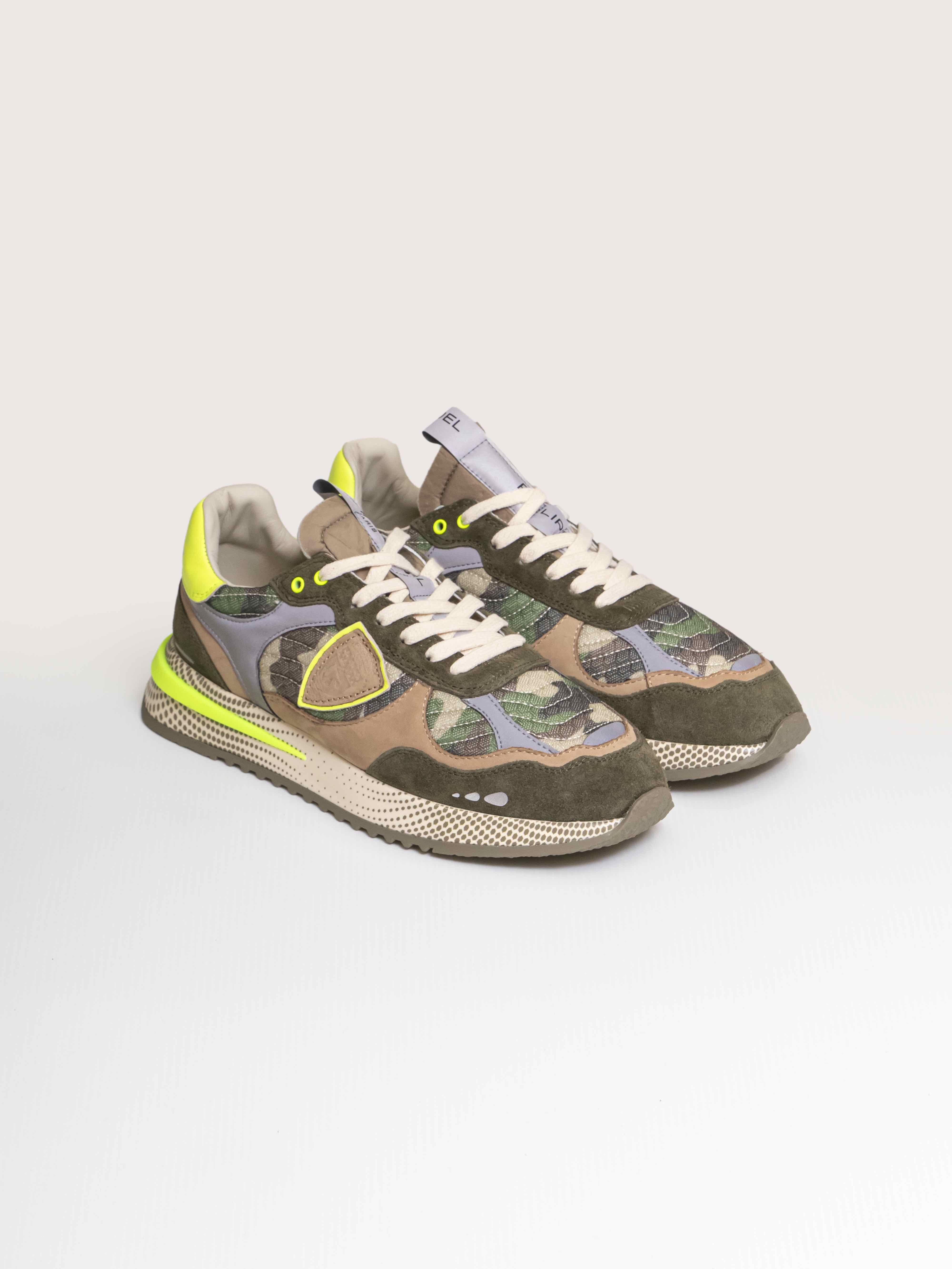 Philippe Model Sneaker Olympique Low Man CR01 VERT JAUNE