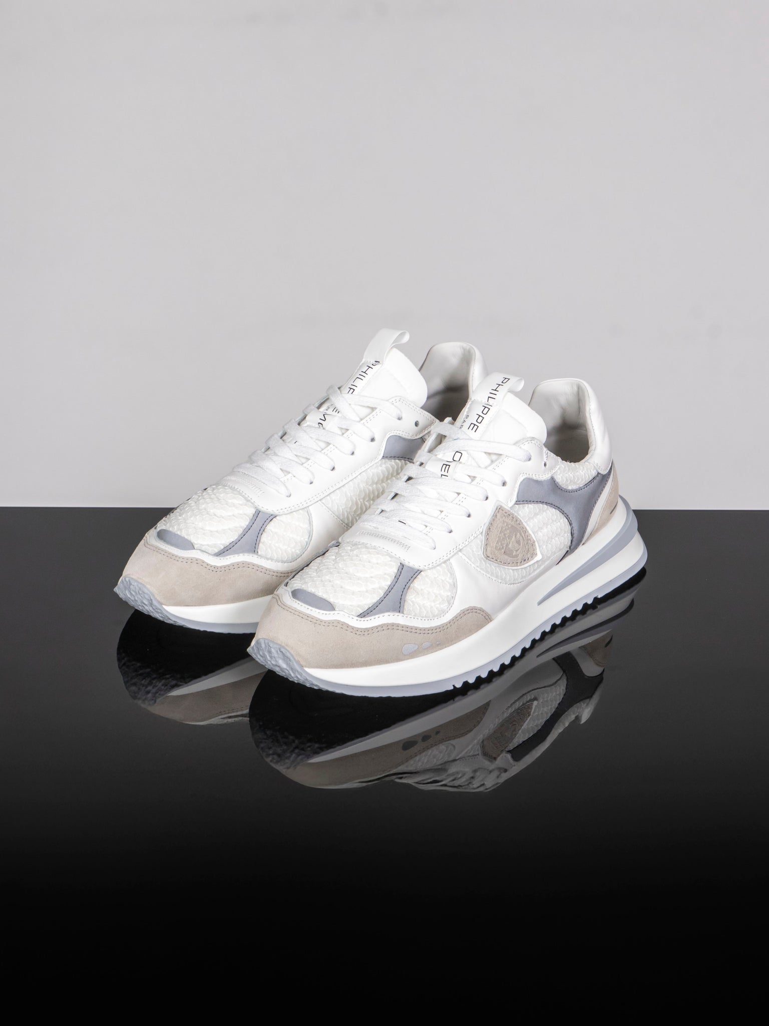 Philippe Model Men's Sneaker Olympique Low Man Fr01 White Grey