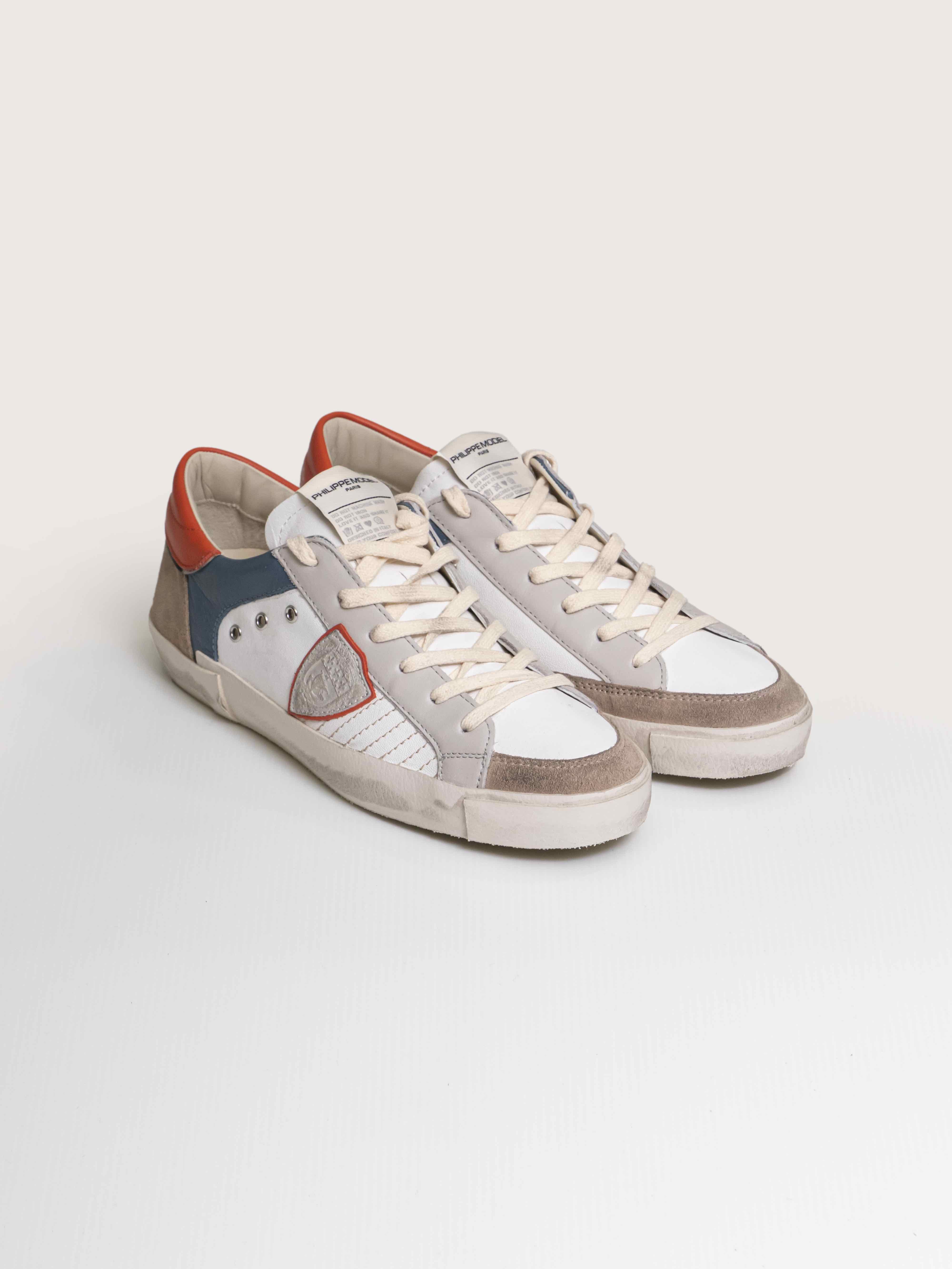 Philippe Model Sneaker Prsx Low Man XP08 BLANC/ORANGE