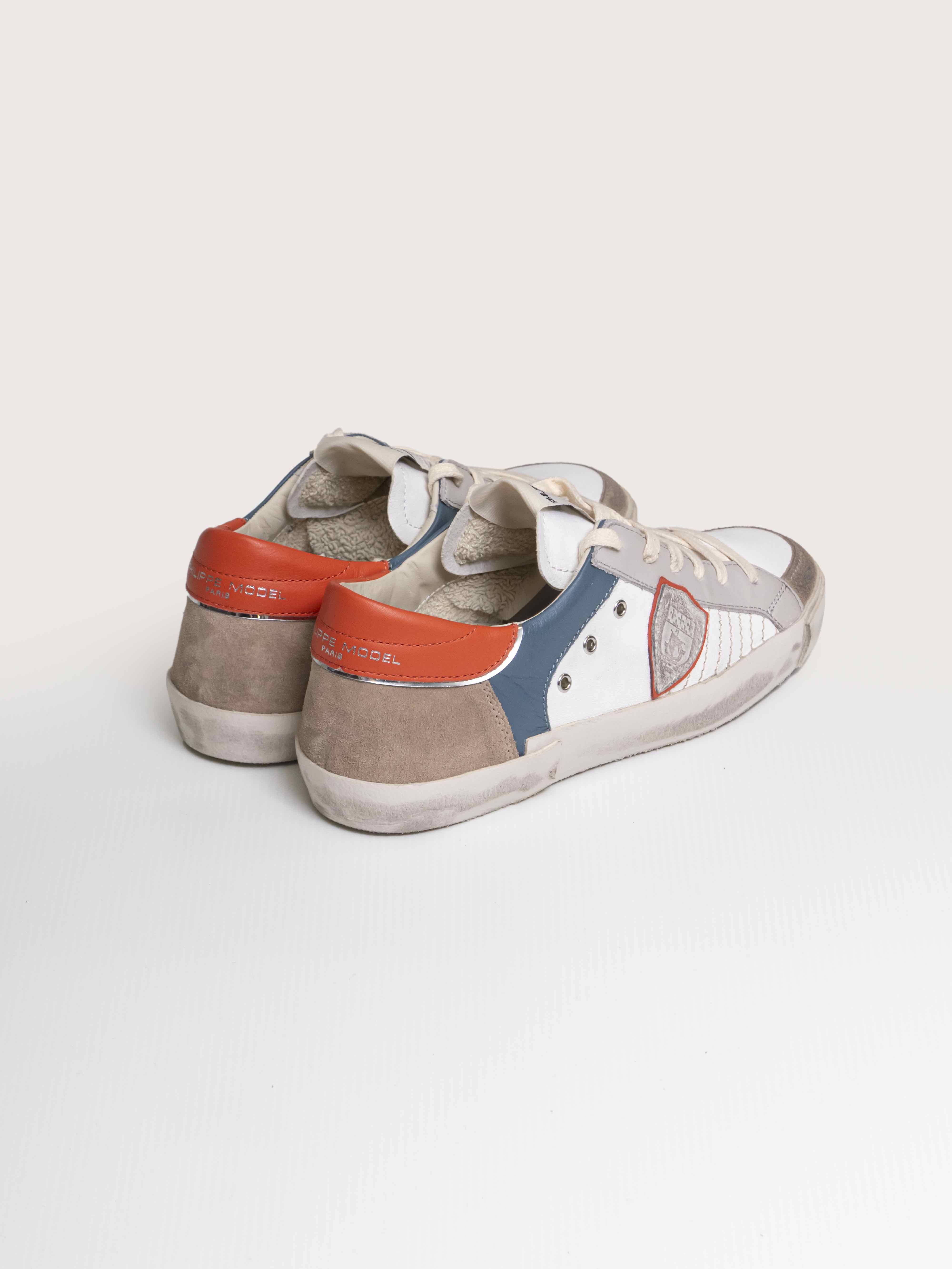 Philippe Model Sneaker Prsx Low Man XP08 BLANC/ORANGE