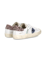 Philippe Model Sneaker Prsx Low VEAU LEO BLANC ROSE