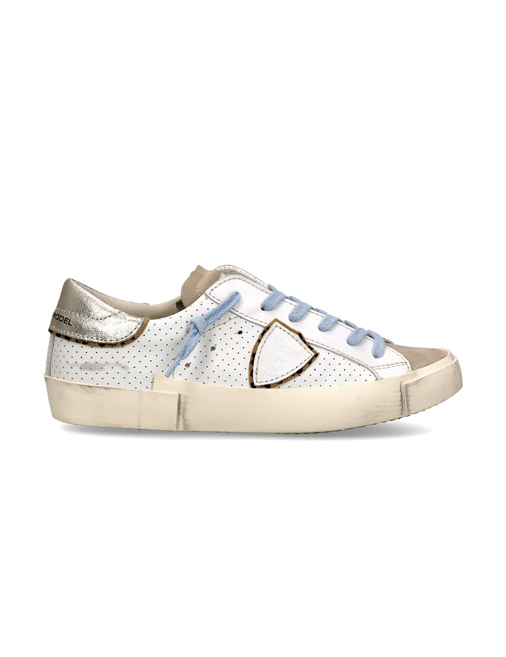 Philippe Model Sneaker Prsx Low VEAU PERFORE BLANC