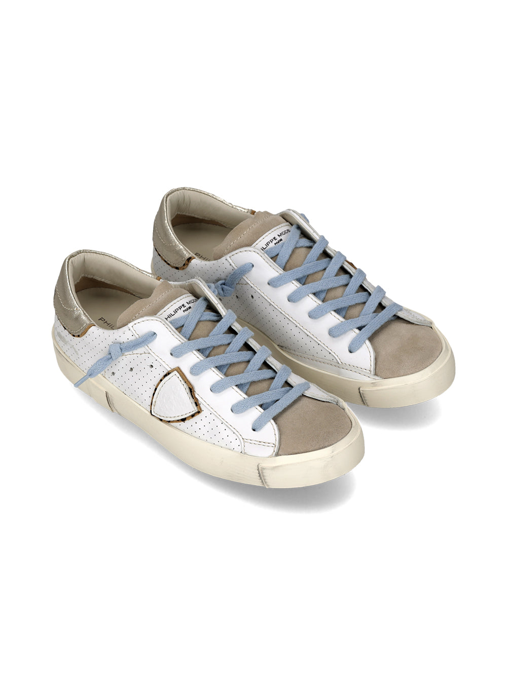 Philippe Model Sneaker Prsx Low VEAU PERFORE BLANC
