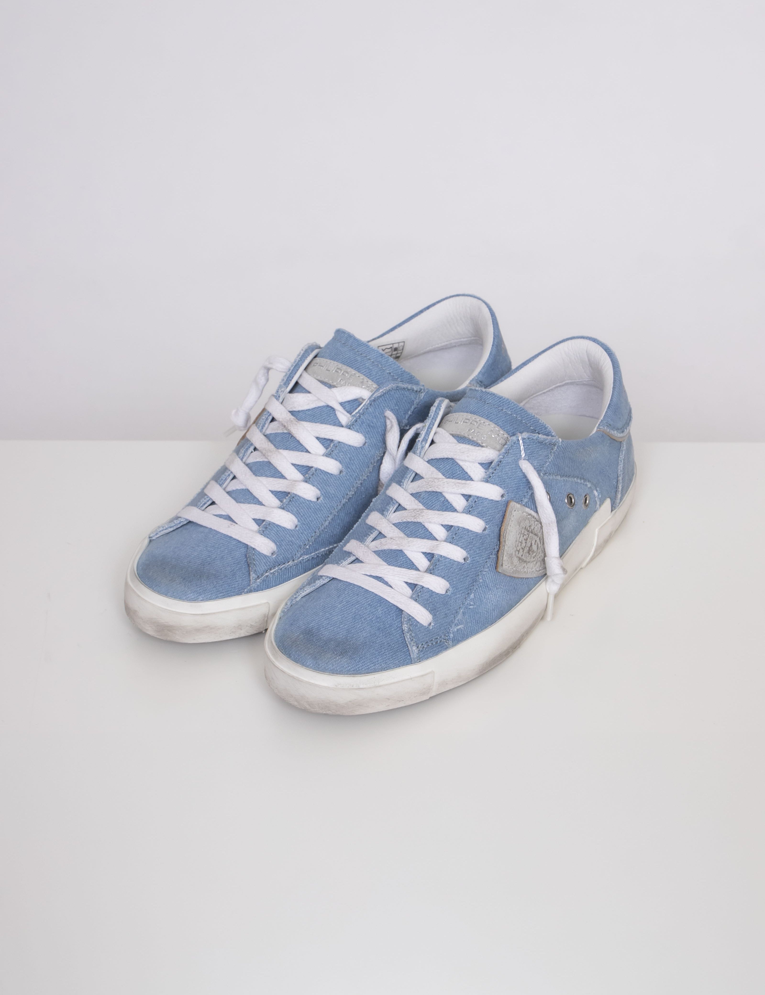 Philippe Model Sneaker Prsx Low Woman SC13 DENIM BLUETTE