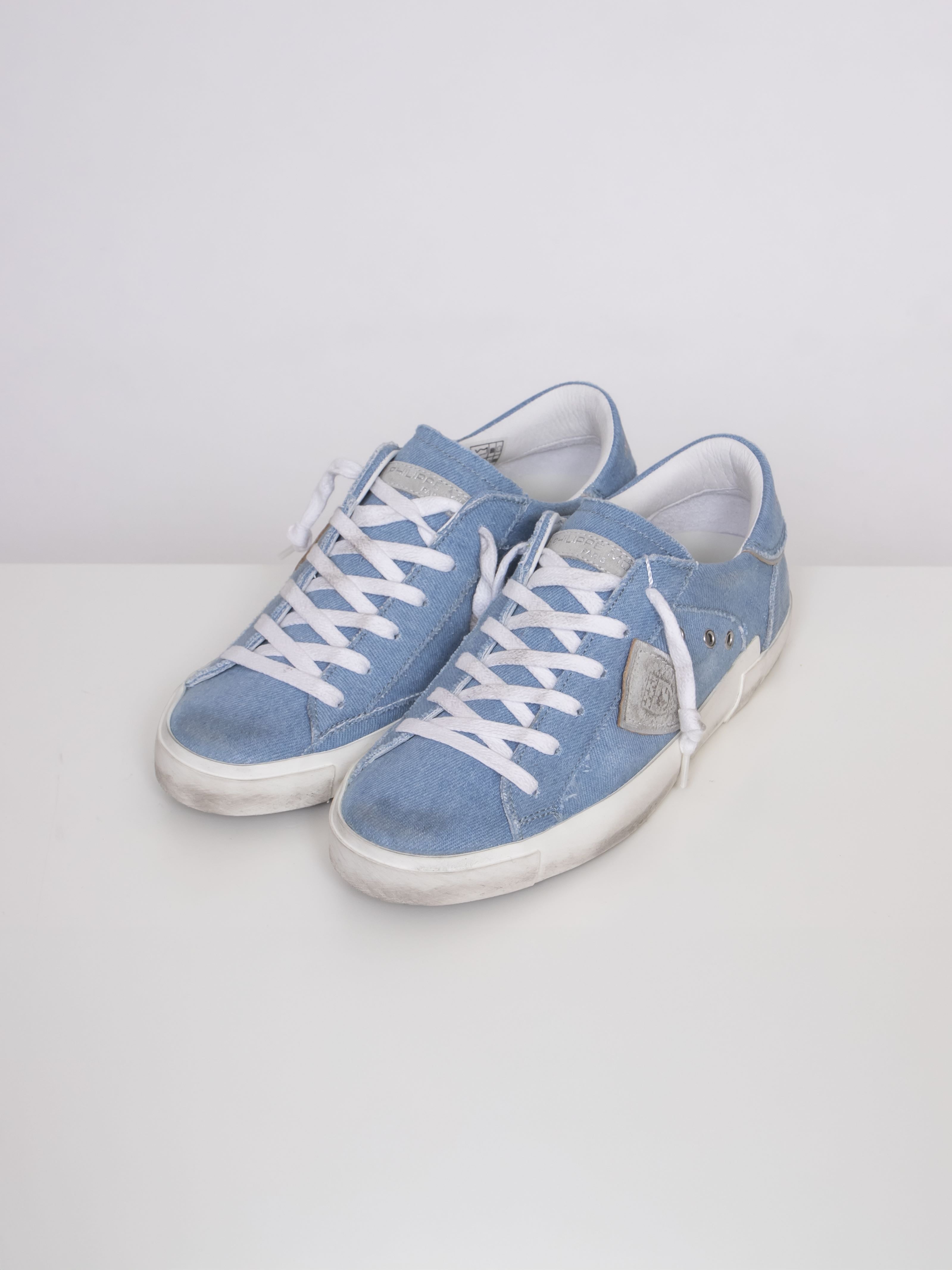 Philippe Model Sneaker Prsx Low Woman SC13 DENIM BLUETTE