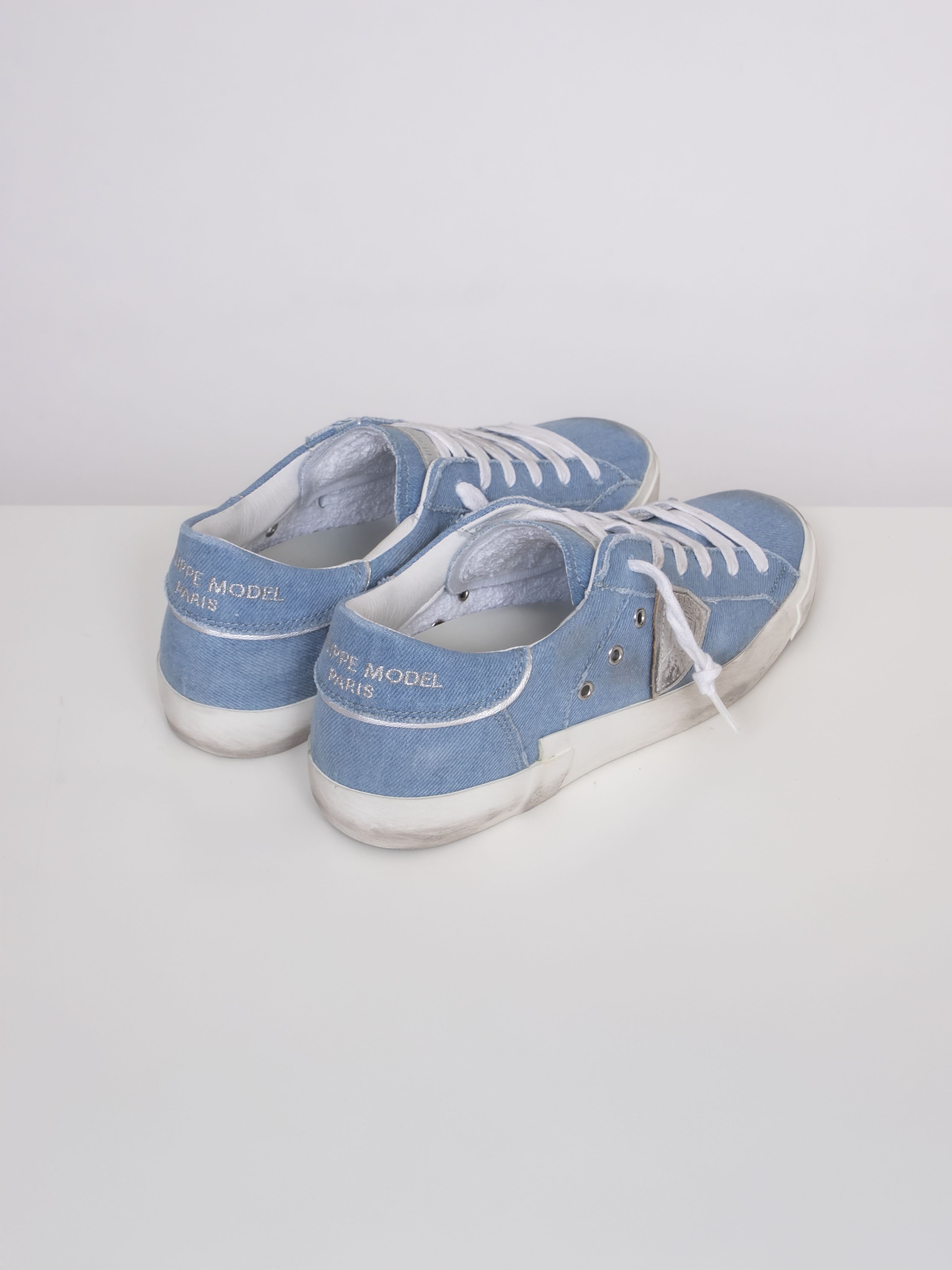 Philippe Model Sneaker Prsx Low Woman SC13 DENIM BLUETTE