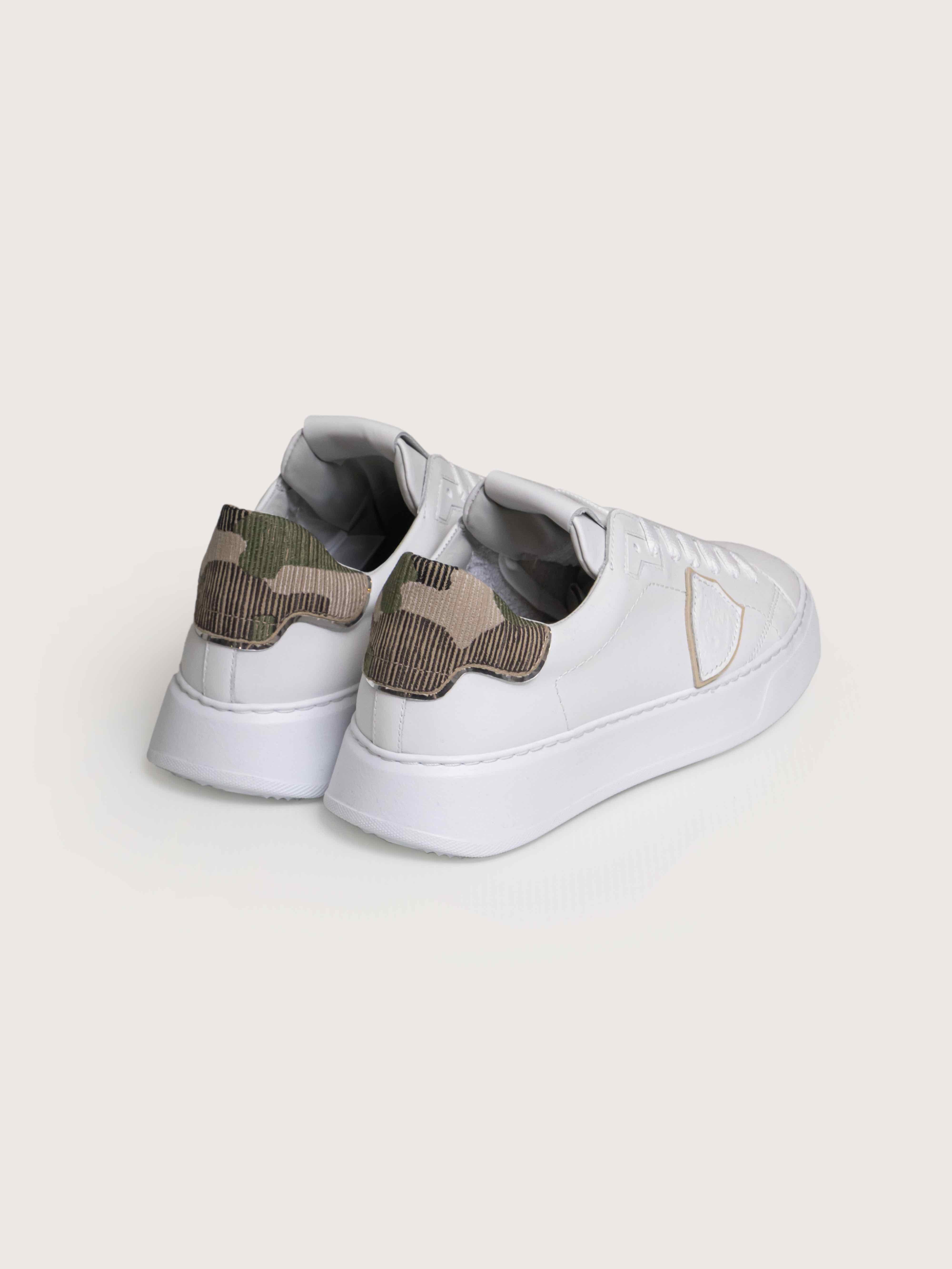 Philippe Model Sneaker Temple Low Man VCB3 BLANC/VERT