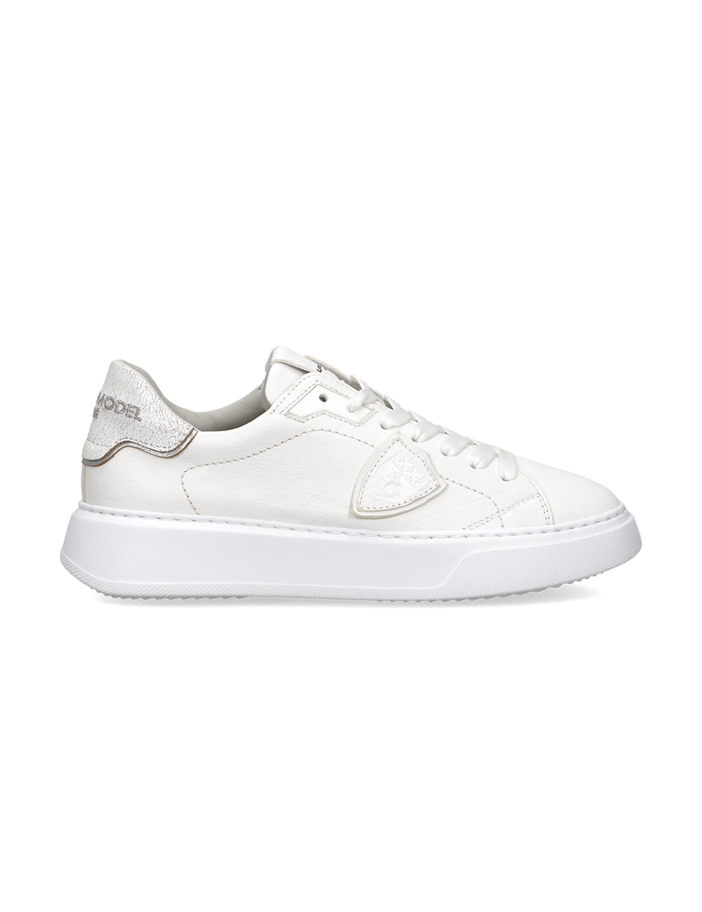 Philippe Model Sneaker Temple Low VEAU CRAKLE BLANC