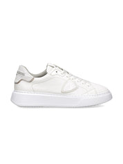 Philippe Model Sneaker Temple Low VEAU CRAKLE BLANC