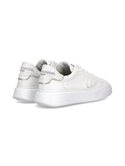 Philippe Model Sneaker Temple Low VEAU CRAKLE BLANC