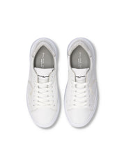 Philippe Model Sneaker Temple Low VEAU CRAKLE BLANC