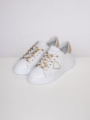 Philippe Model Sneaker Temple Low Woman VG12 GLITTER BLANC