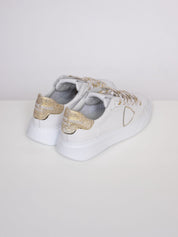 Philippe Model Sneaker Temple Low Woman VG12 GLITTER BLANC