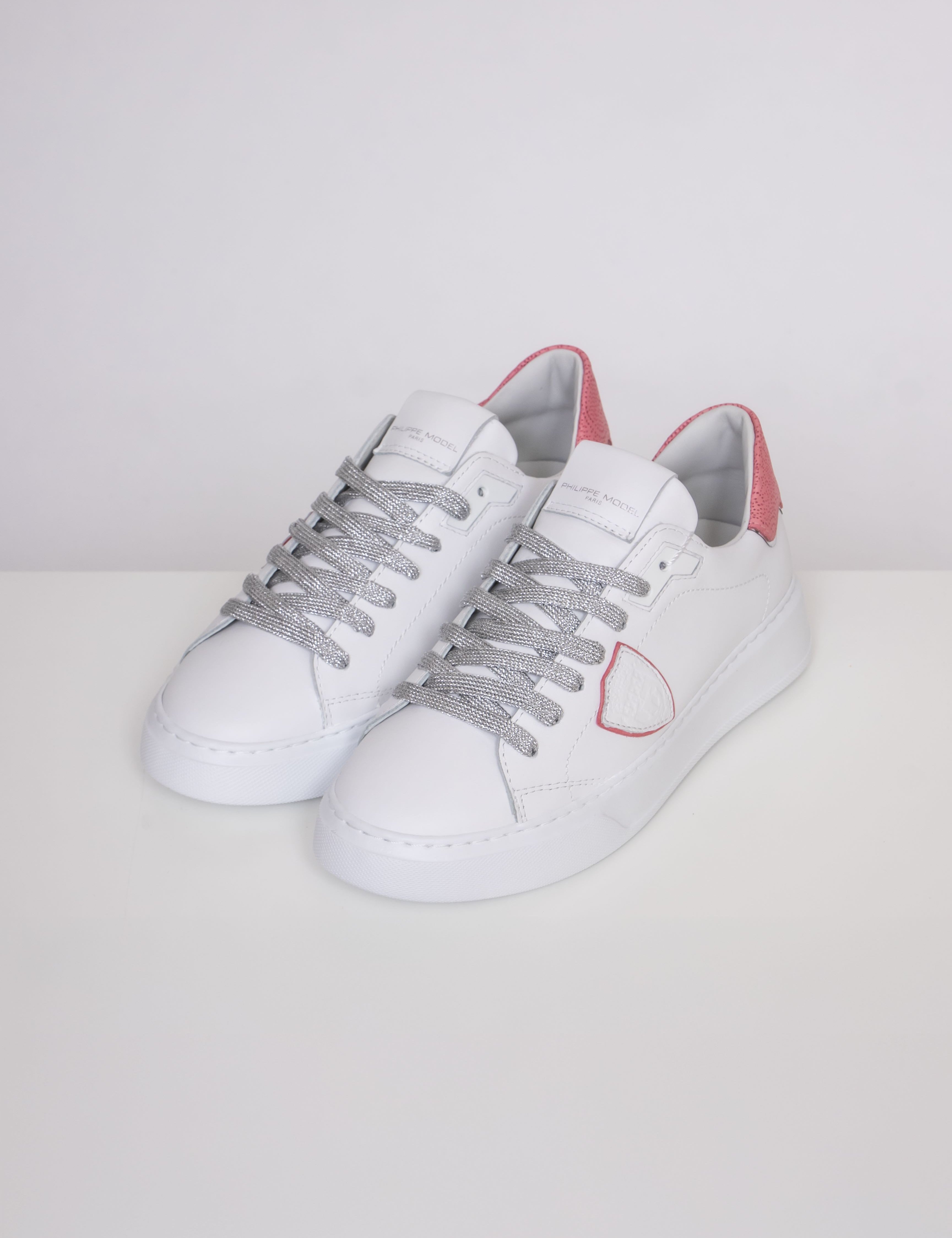 Philippe Model Sneaker Temple Low Woman VHP1 CHANTILLY BLANC CORAL