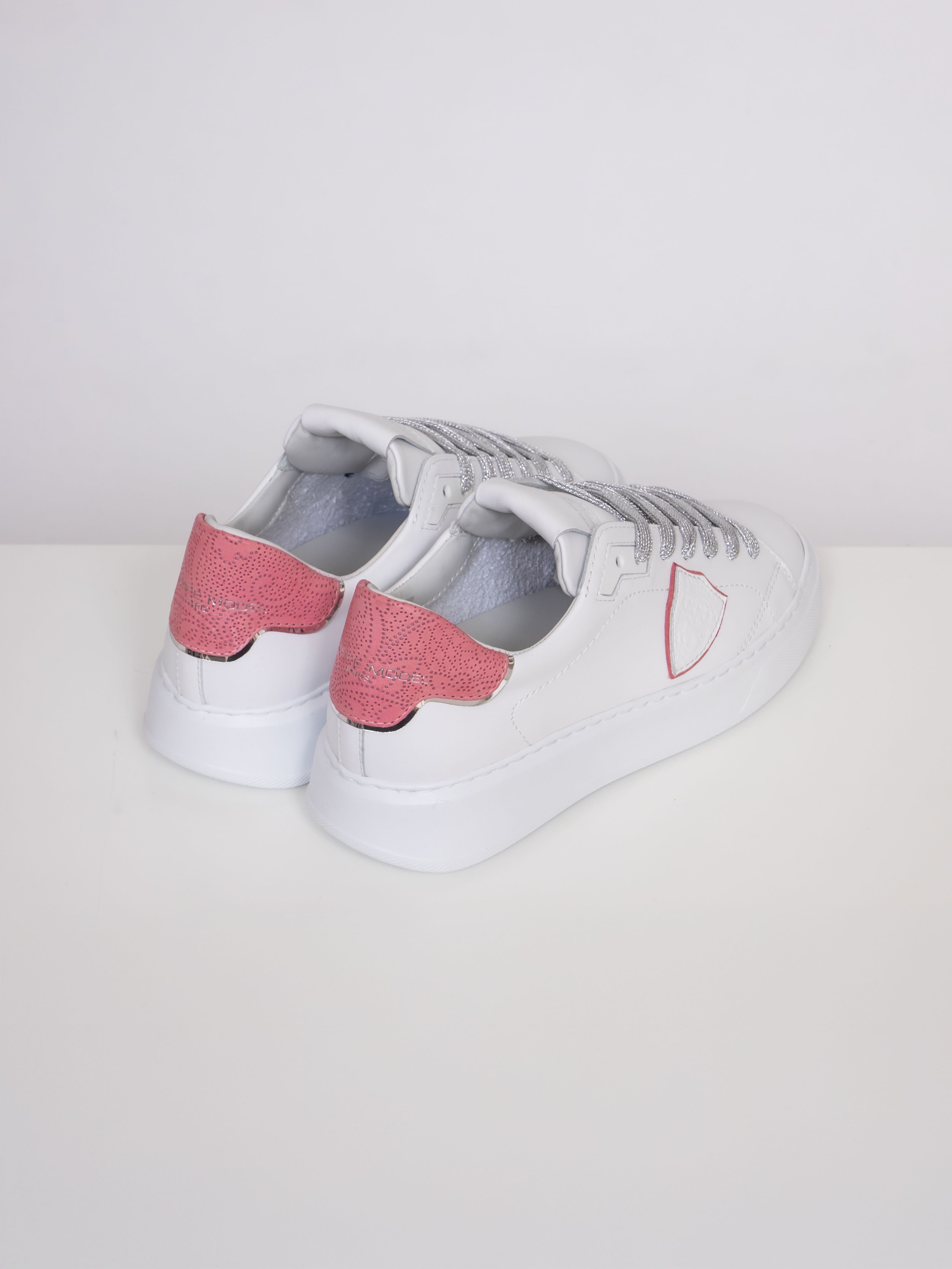 Philippe Model Sneaker Temple Low Woman VHP1 CHANTILLY BLANC CORAL
