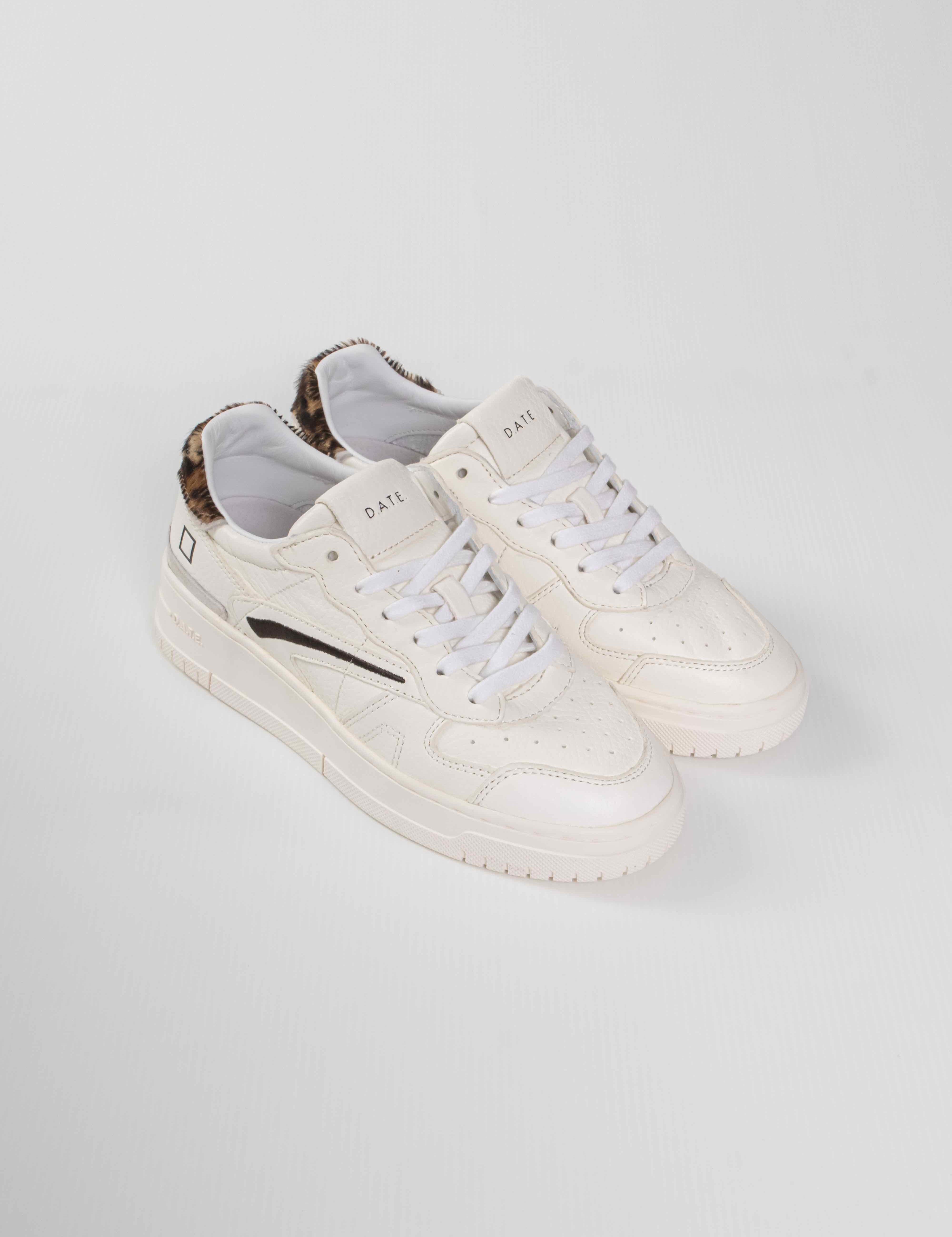 Date Sneaker Torneo Pure Pop WHITE LEOPARD