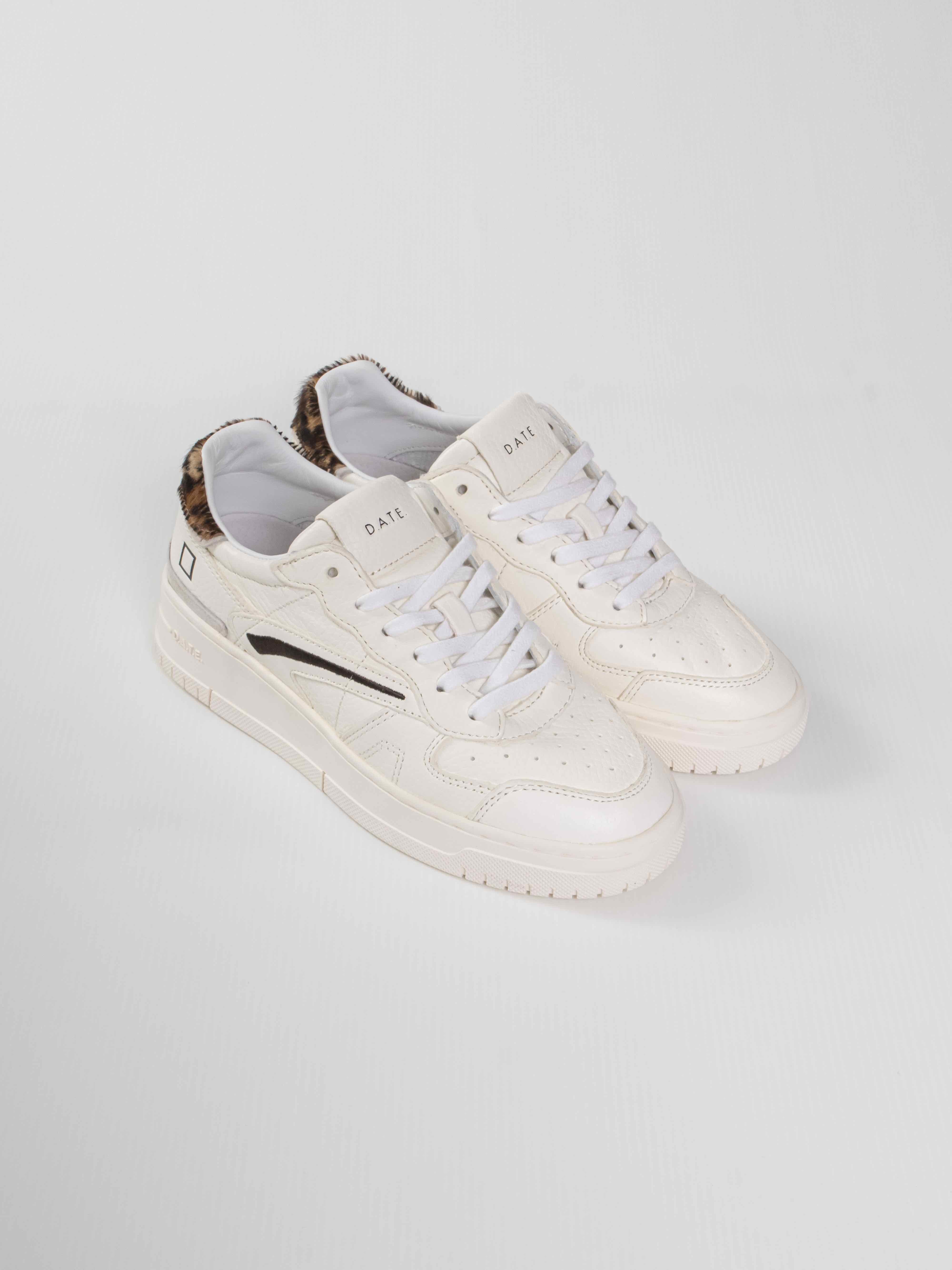 Date Sneaker Torneo Pure Pop WHITE LEOPARD