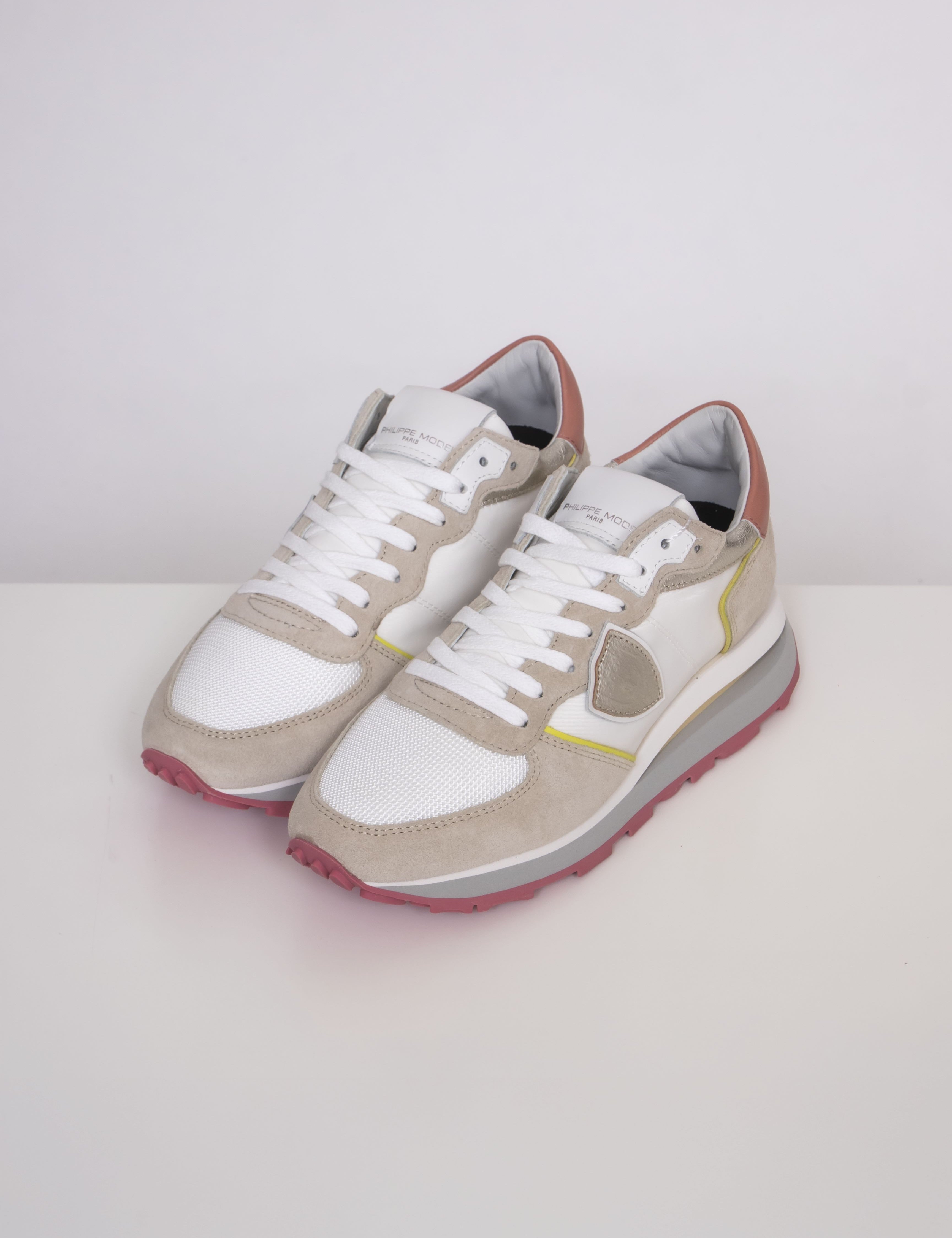 Philippe Model Sneaker Tropez Haute WP07 POP BLANC ROSE