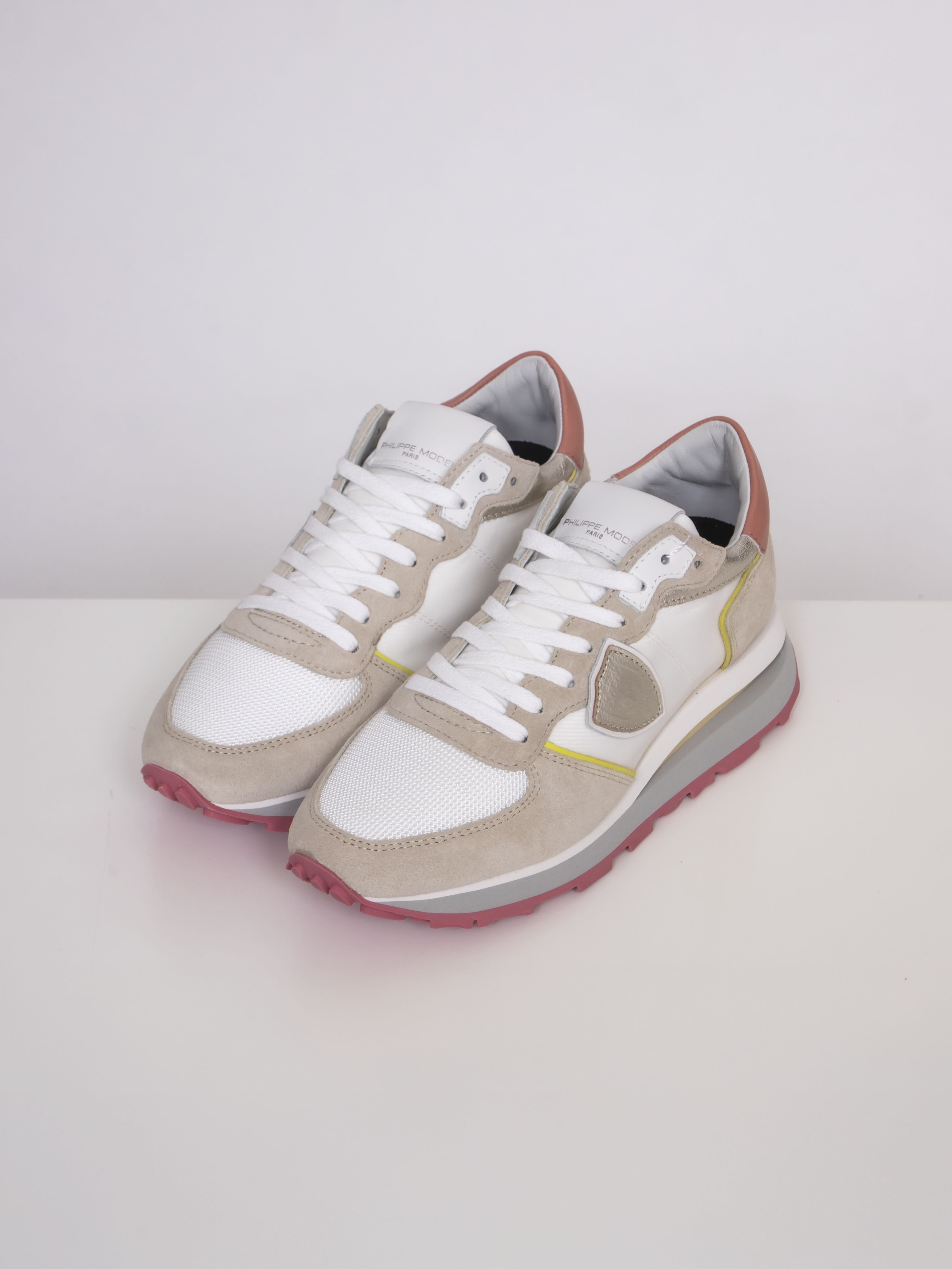 Philippe Model Sneaker Tropez Haute WP07 POP BLANC ROSE