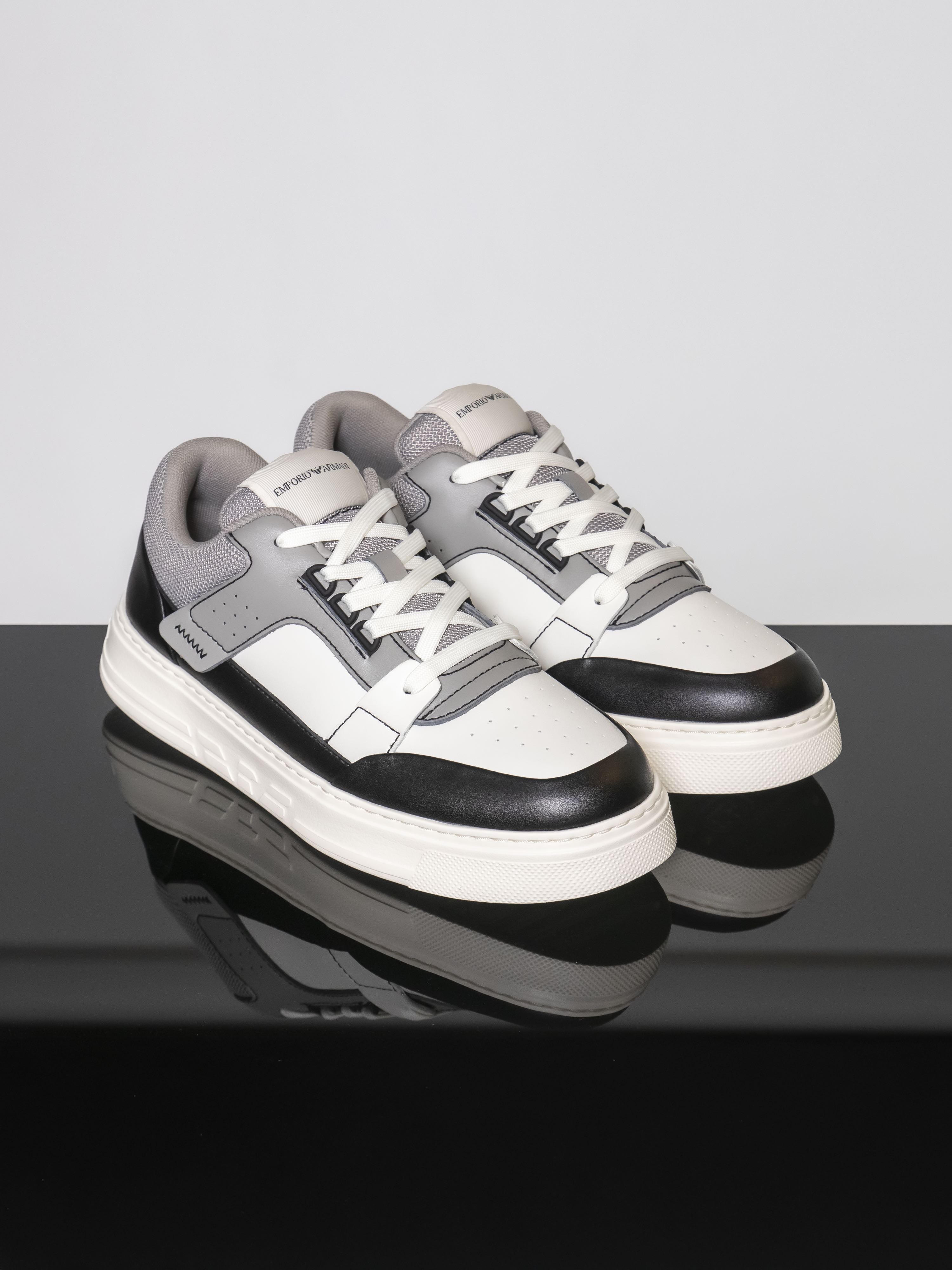 Emporio Armani Sneaker U566 BLACK+WHITE