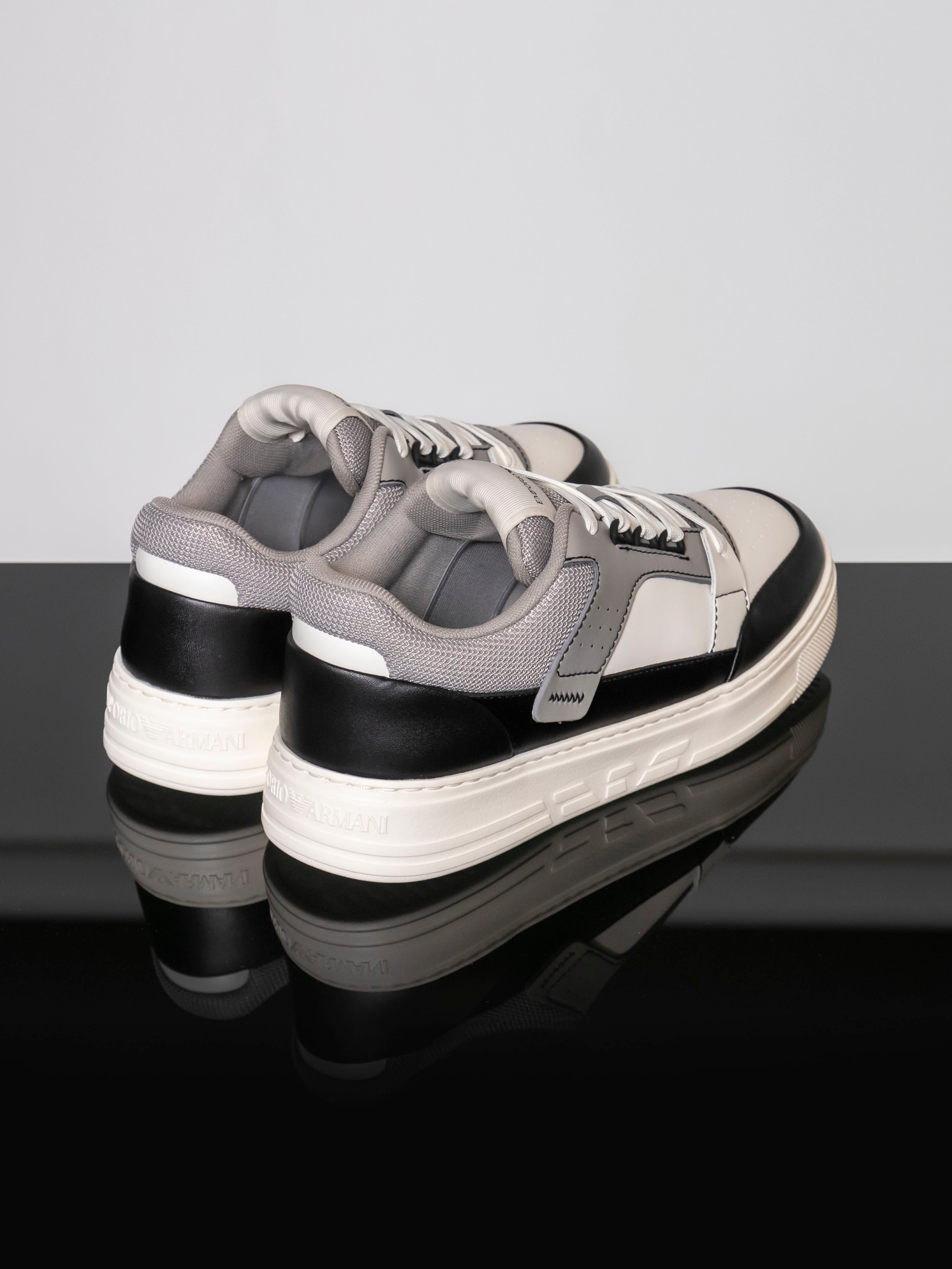 Emporio Armani Sneaker U566 BLACK+WHITE
