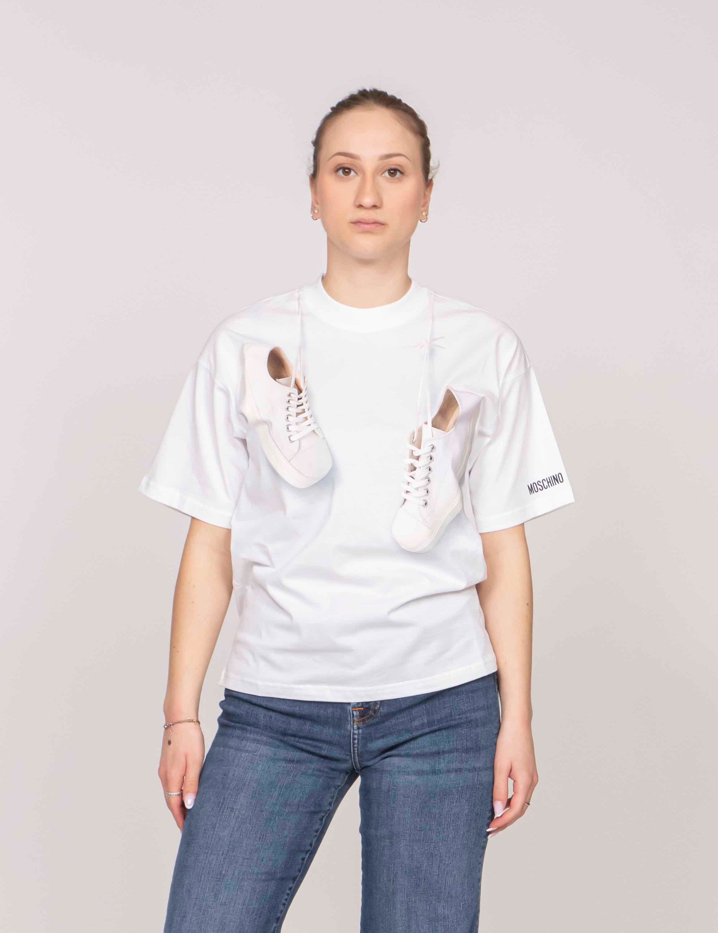 Moschino T-shirt 1001 FANTASIA BIANCO