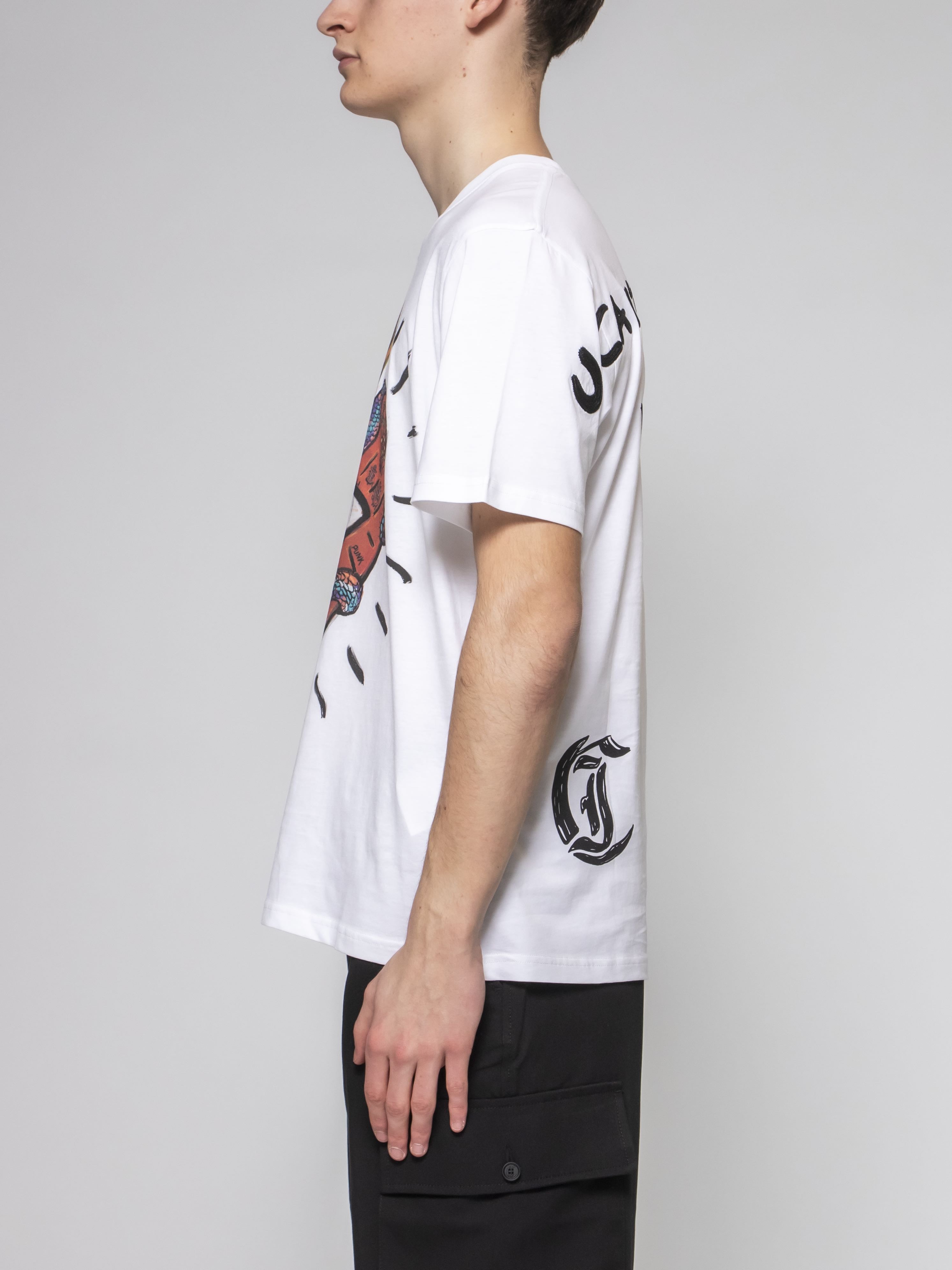 Just Cavalli T-shirt con Stampa 003 WHITE