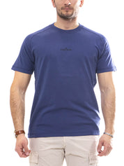 Stone Island T-shirt con Stampa V0028 BLU MARINE