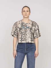 Pinko T-shirt CZ9 BEIGE/NERO