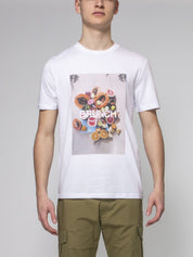 Elite' T-shirt Digital Brun WHT WHITE