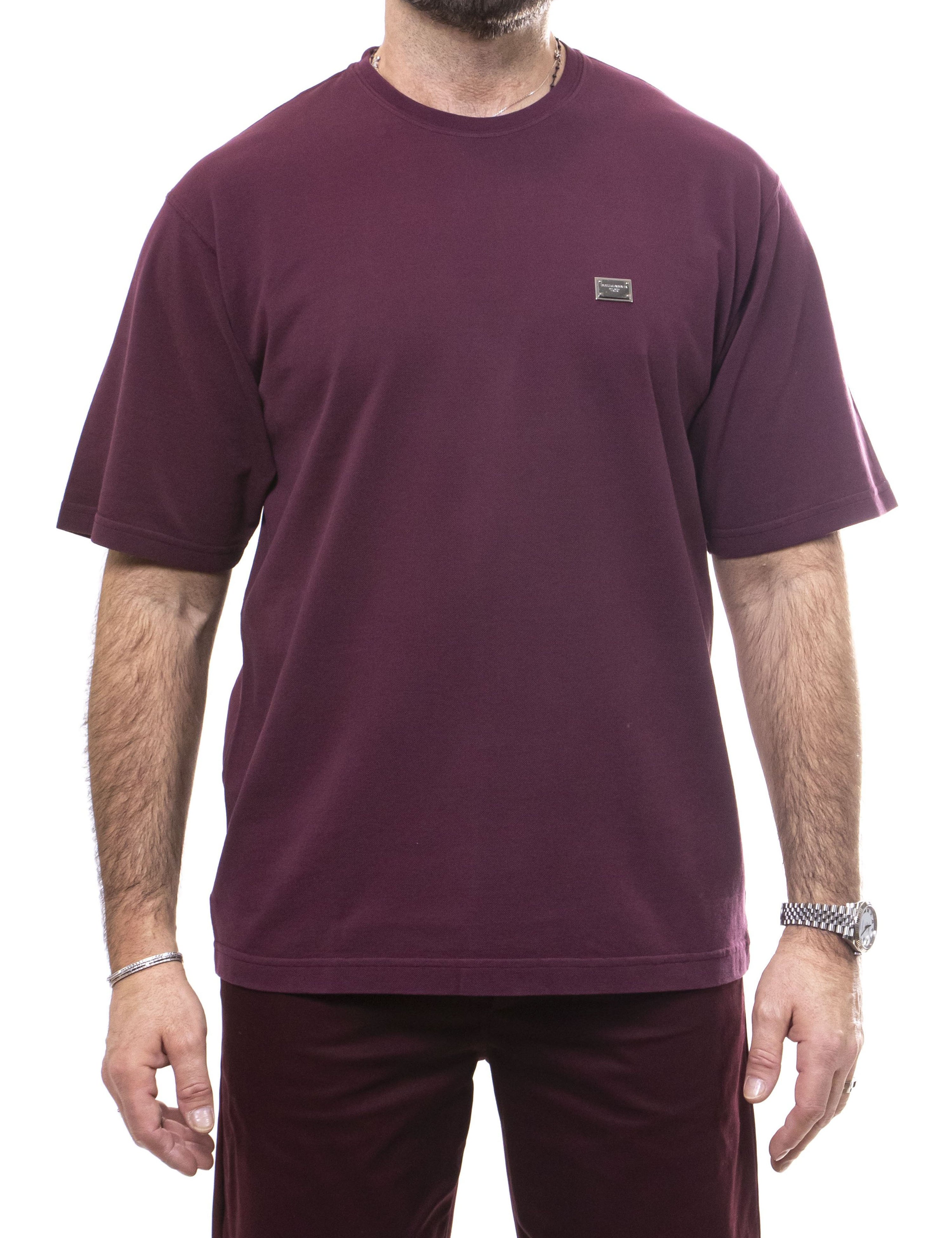 Dolce & Gabbana T-shirt F0130 MELANZANA SCURO