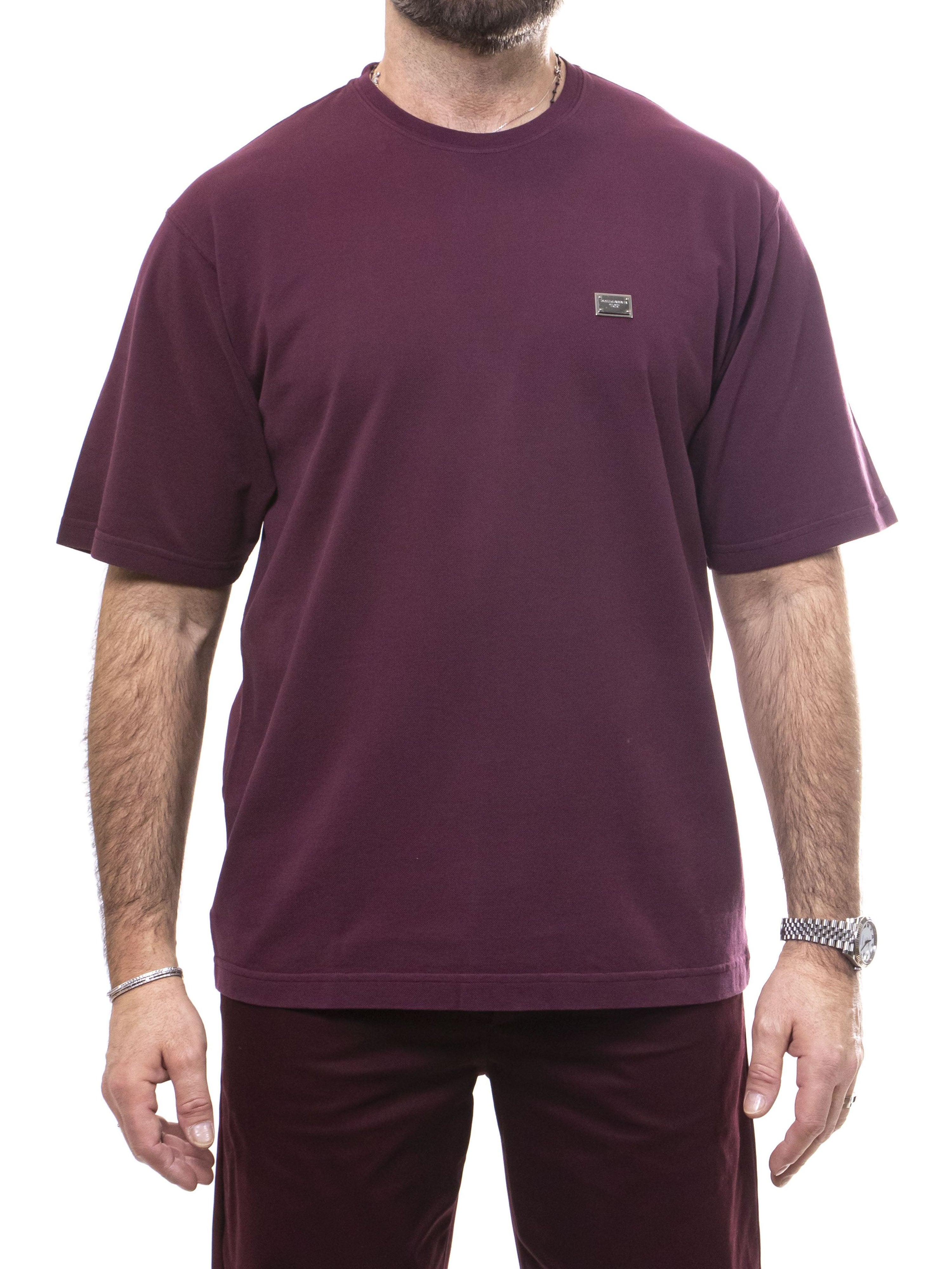 Dolce & Gabbana T-shirt F0130 MELANZANA SCURO