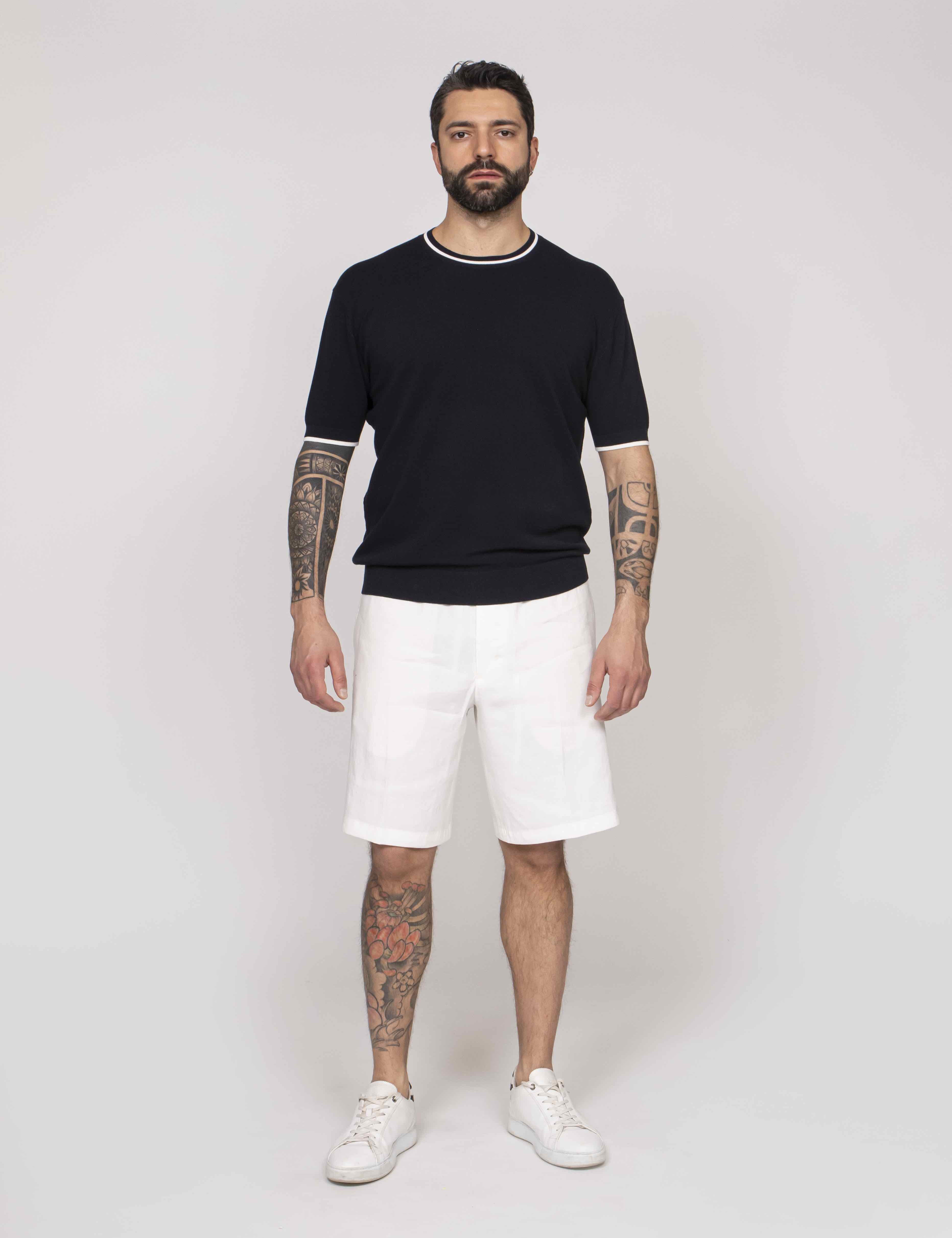 Paolo Pecora T-shirt Girocollo 6685 BLU