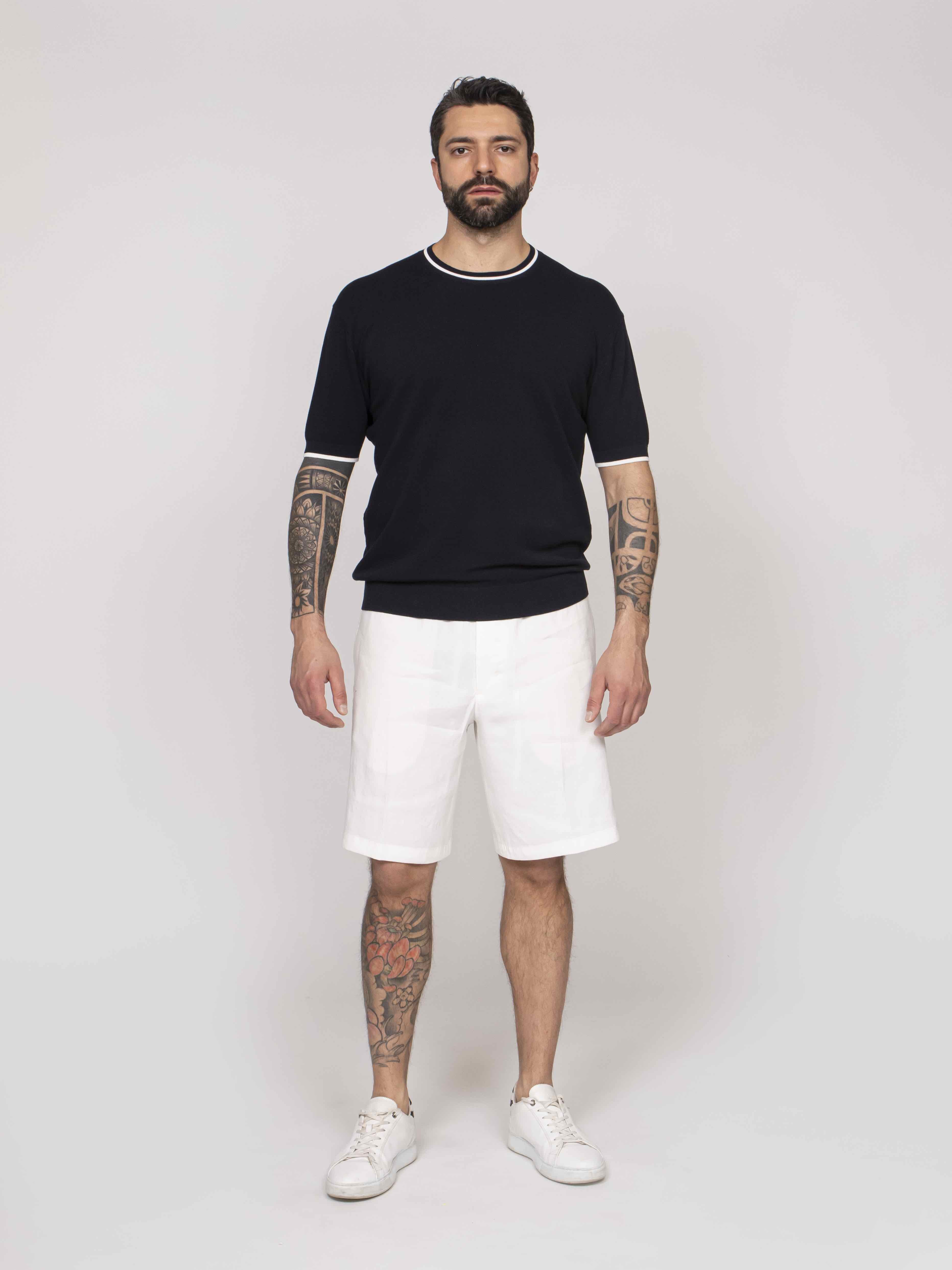 Paolo Pecora T-shirt Girocollo 6685 BLU