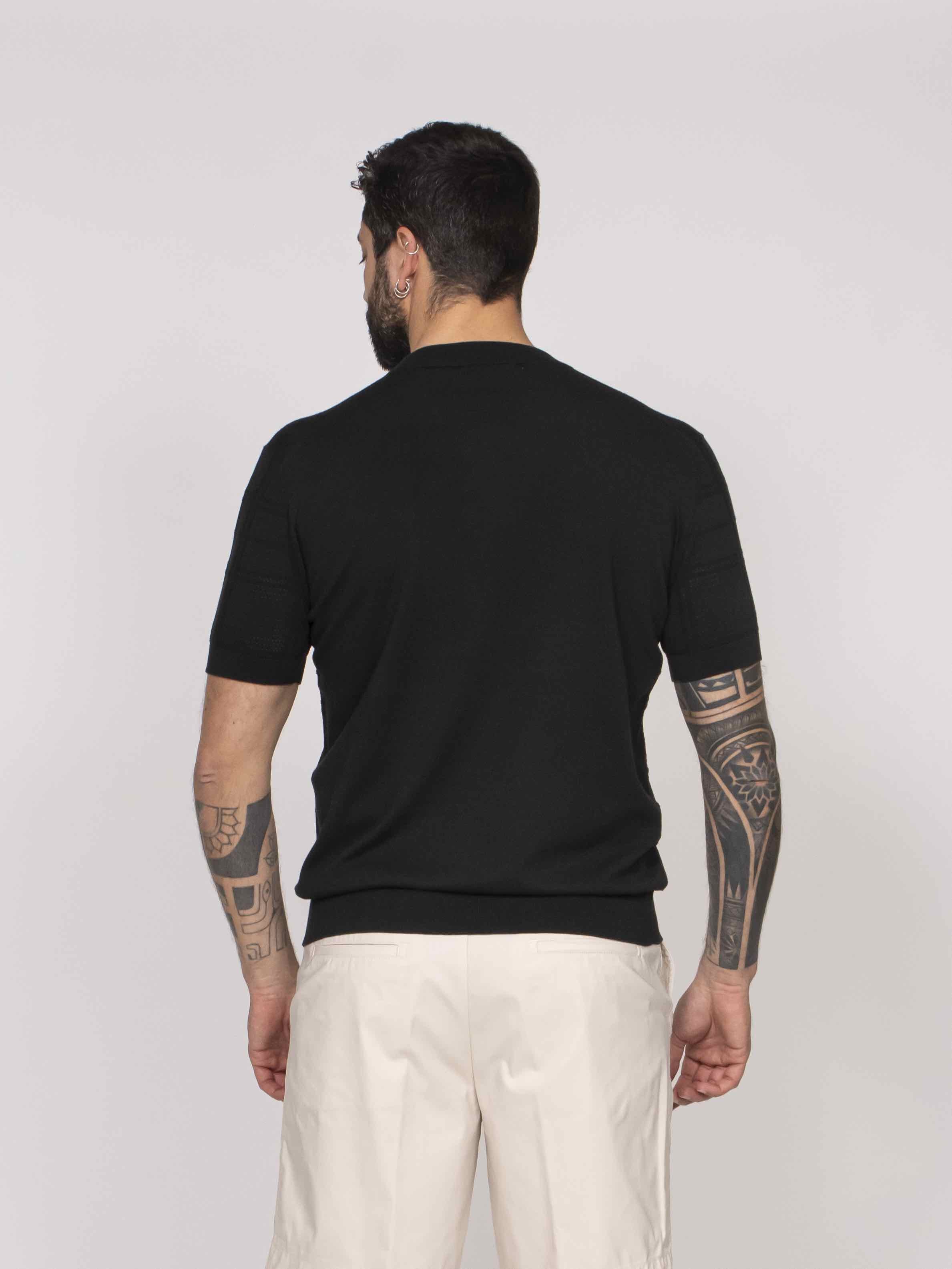 Paolo Pecora T-shirt Girocollo 9000 NERO