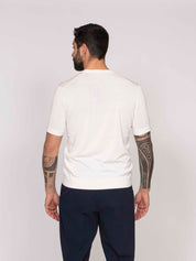 Paolo Pecora T-shirt Girocollo In Seta 1102 PANNA