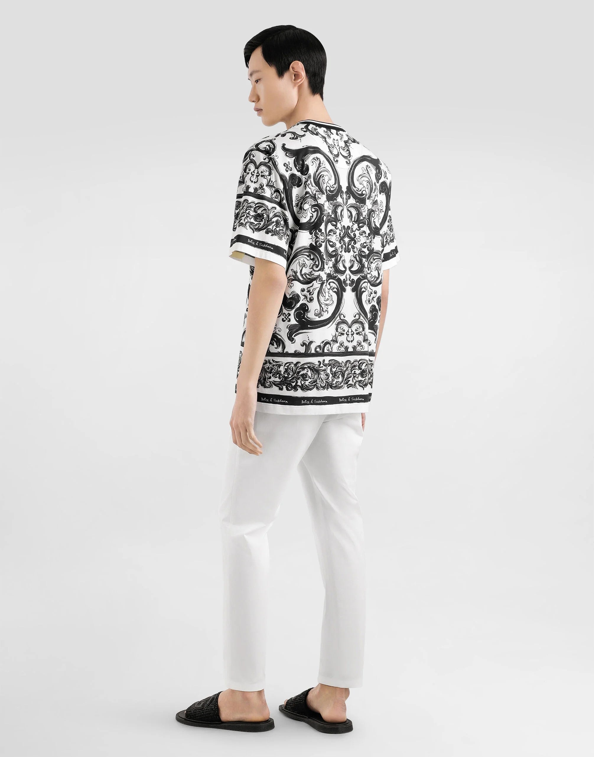 Dolce & Gabbana T-shirt HX5DQ MAIOLICA 3L NERO