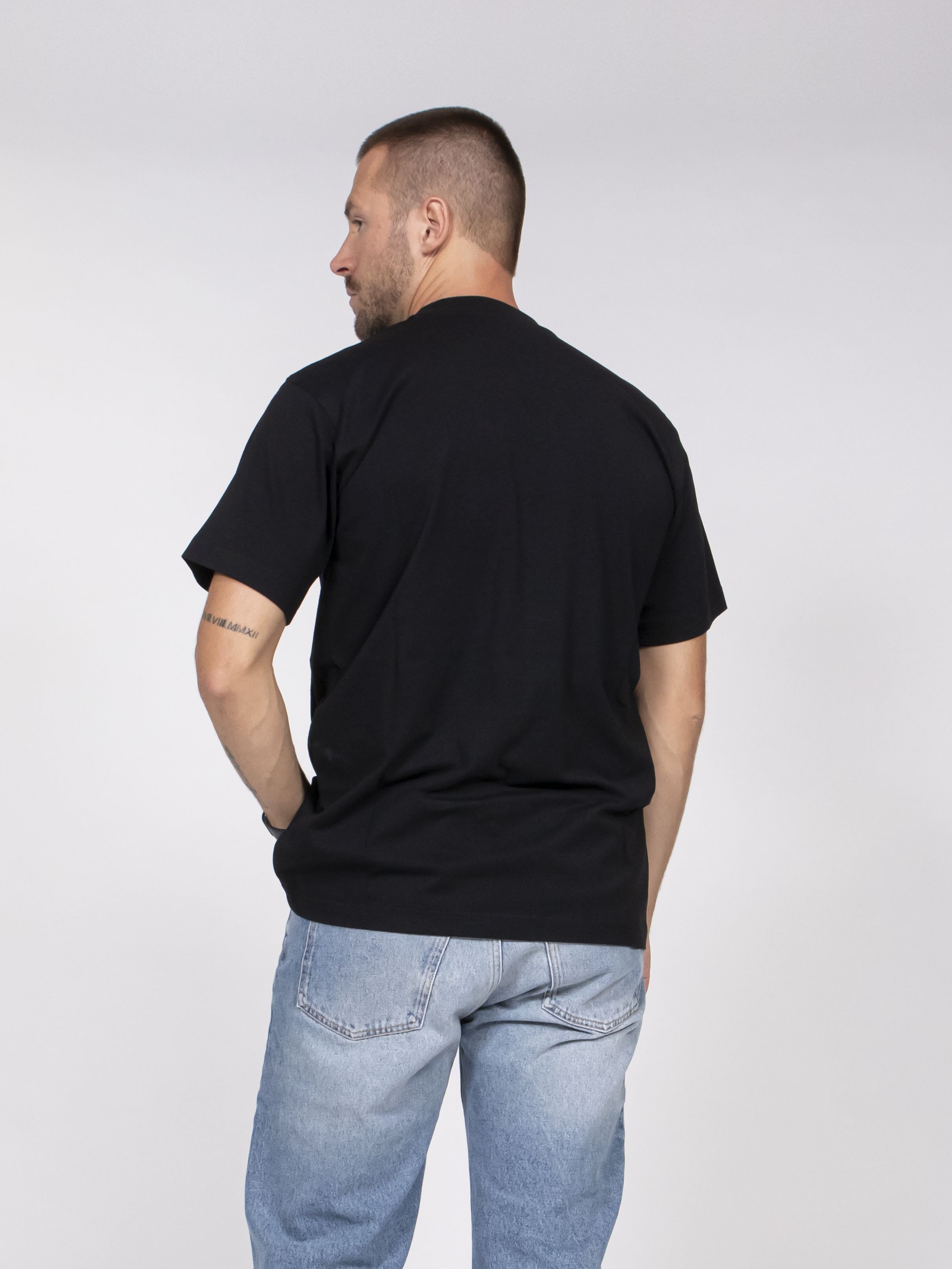 Moschino T-shirt Jersey Di Cotone 1555 FANTASIA NERO