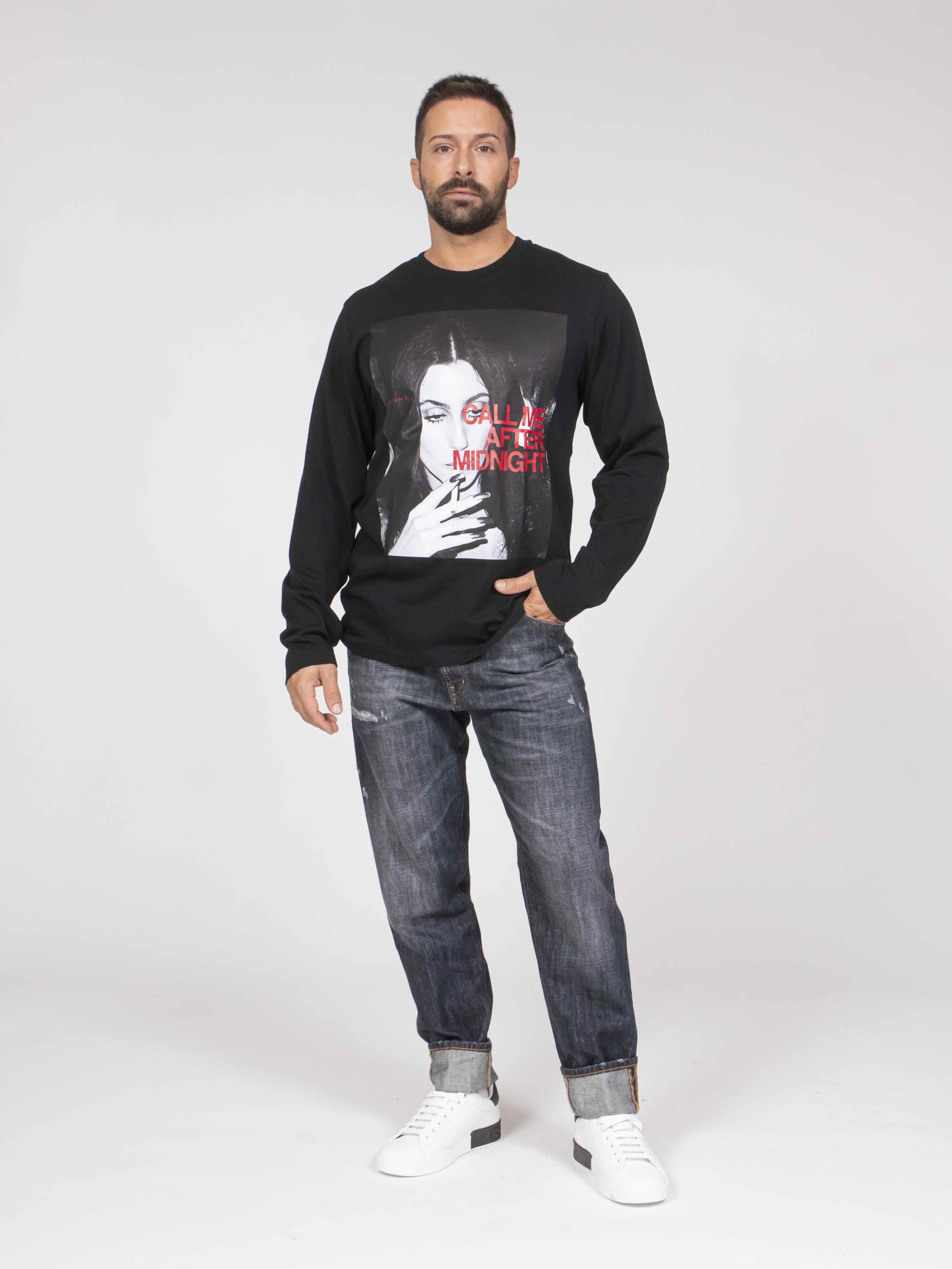 Elite' T-shirt Long Digital BLACK