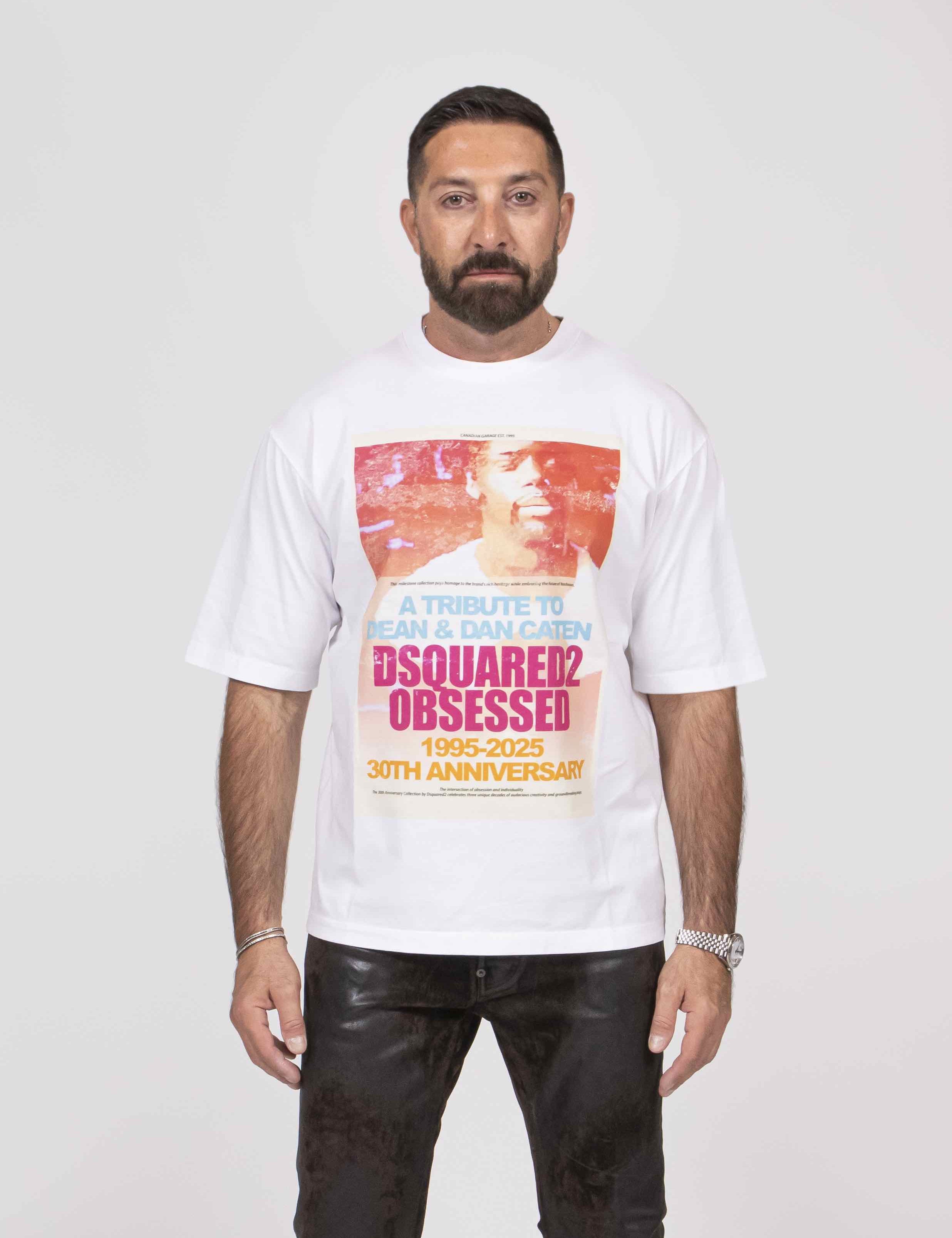 Dsquared2 T-shirt Loose Fit 100 WHITE