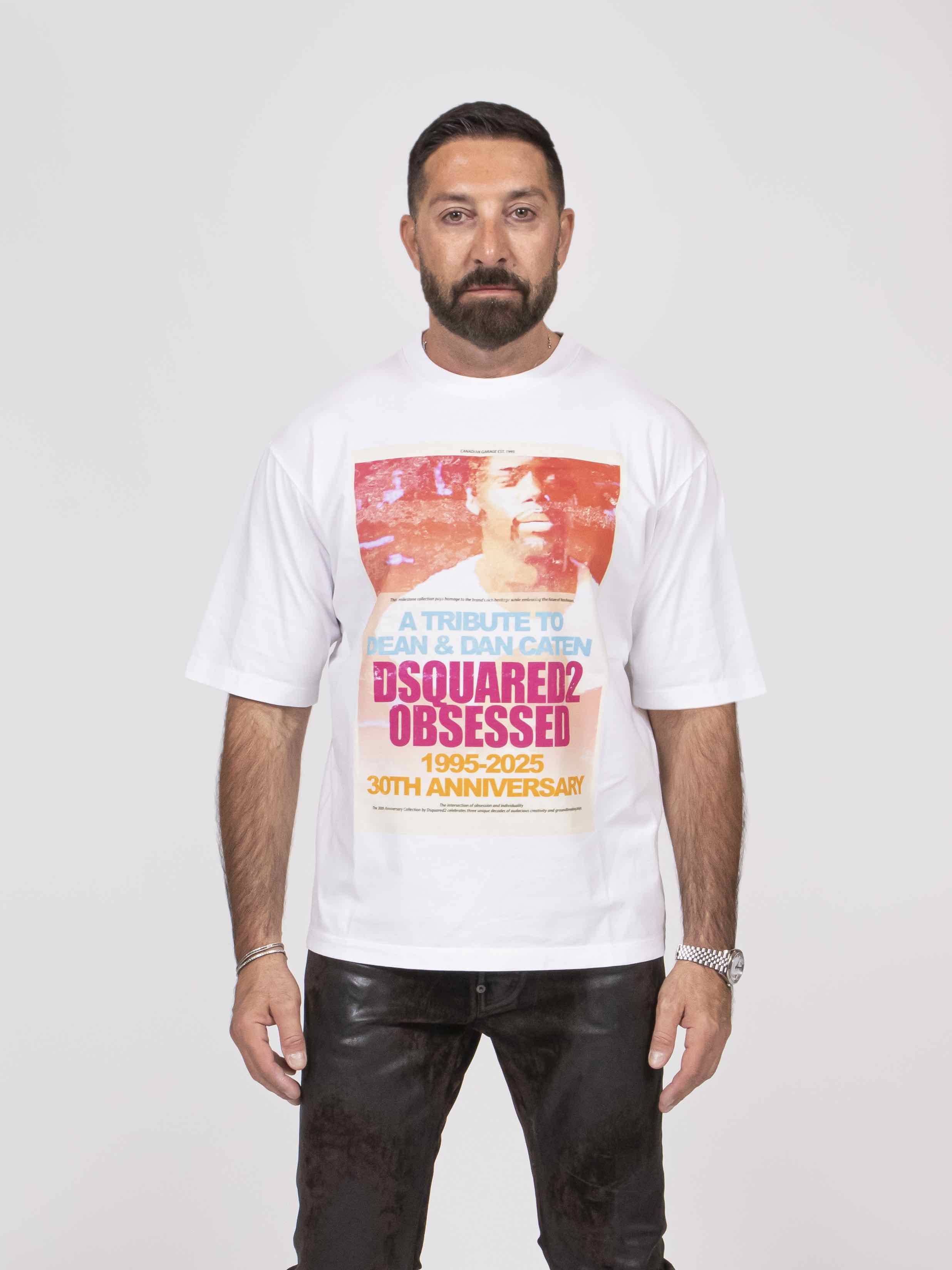Dsquared2 T-shirt Loose Fit 100 WHITE