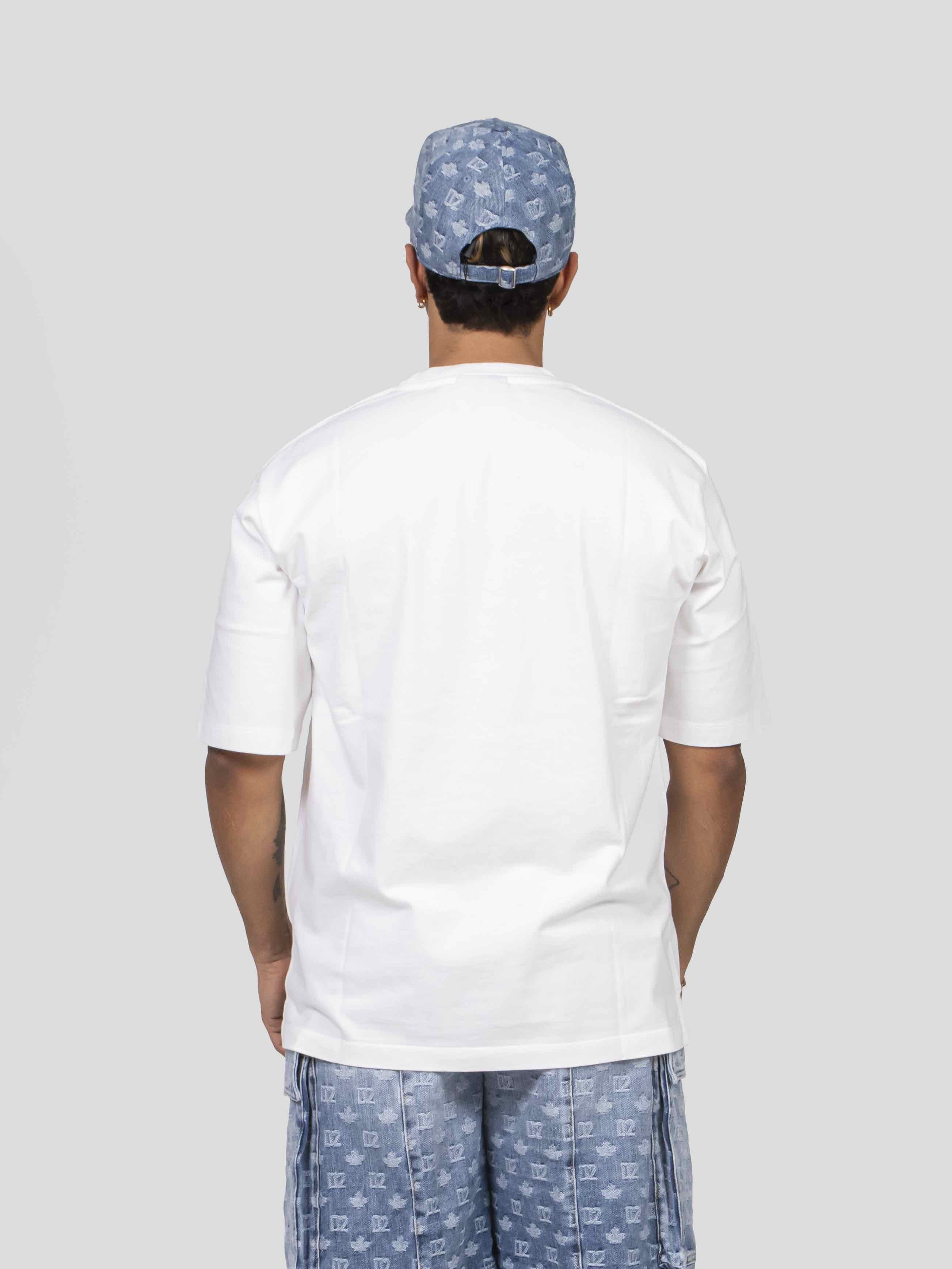 Dsquared2 T-shirt Loose Fit 100 WHITE