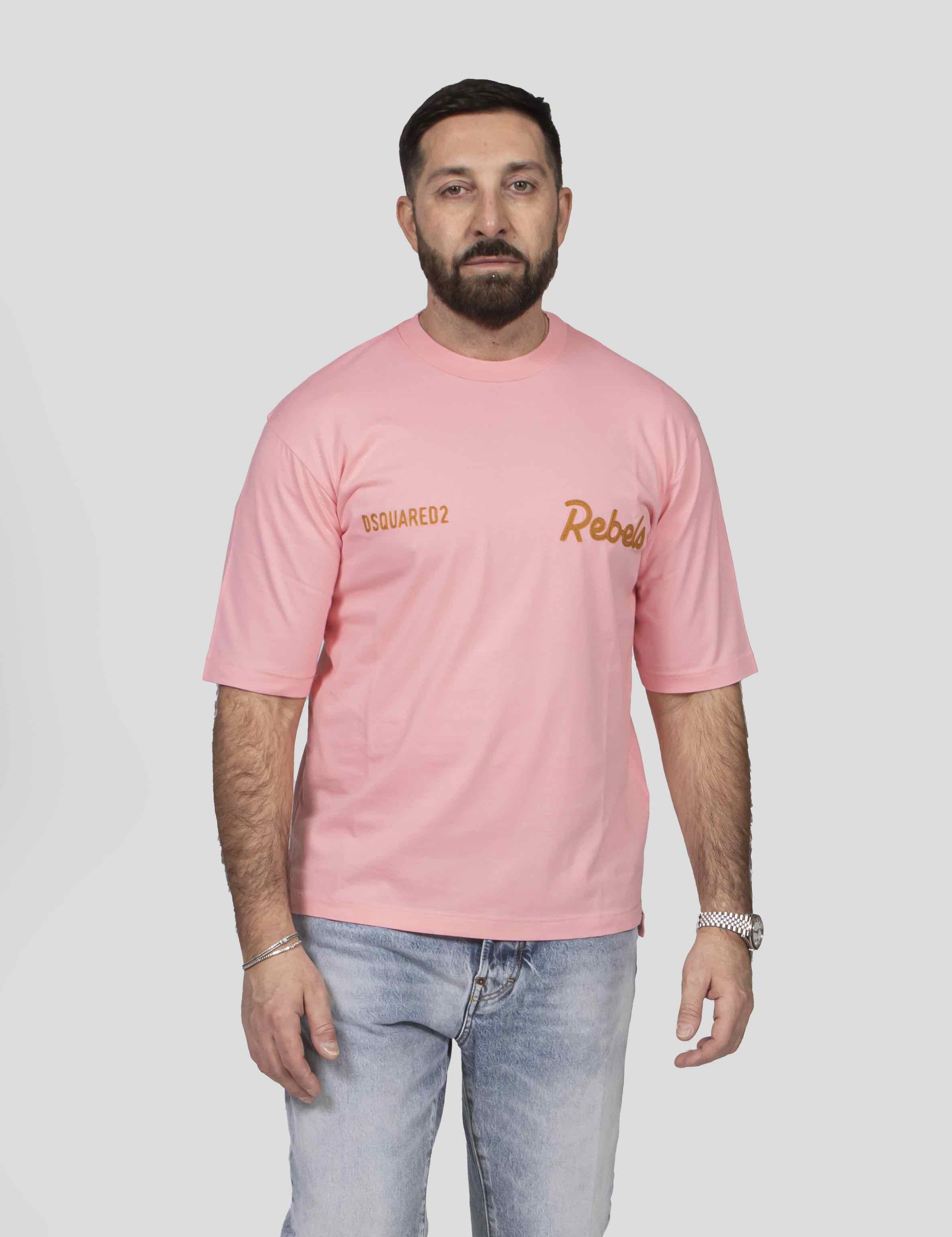Dsquared2 T-shirt Loose Fit 249 ROSA