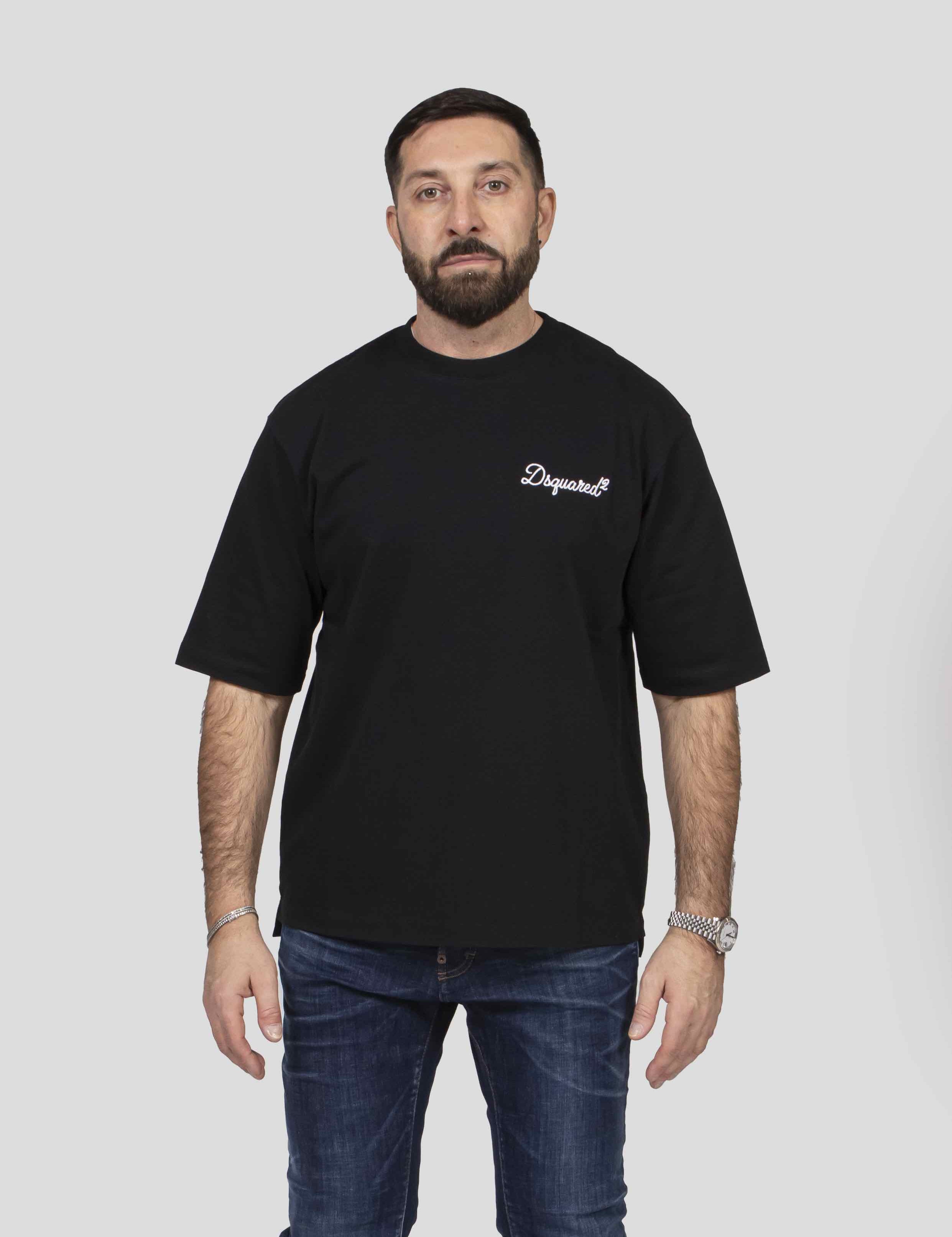 Dsquared2 T-shirt Loose Fit 900 BLACK