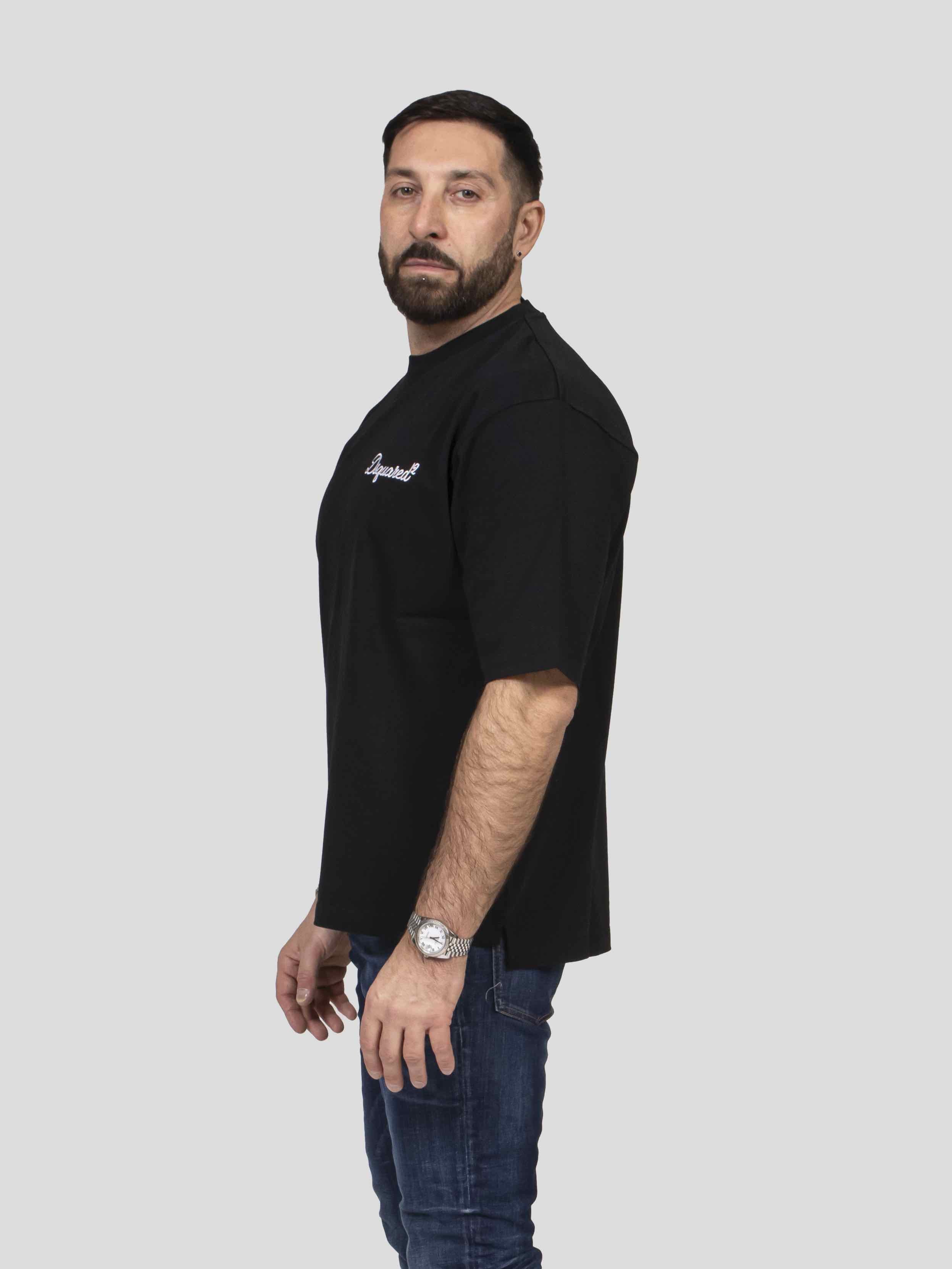 Dsquared2 T-shirt Loose Fit 900 BLACK