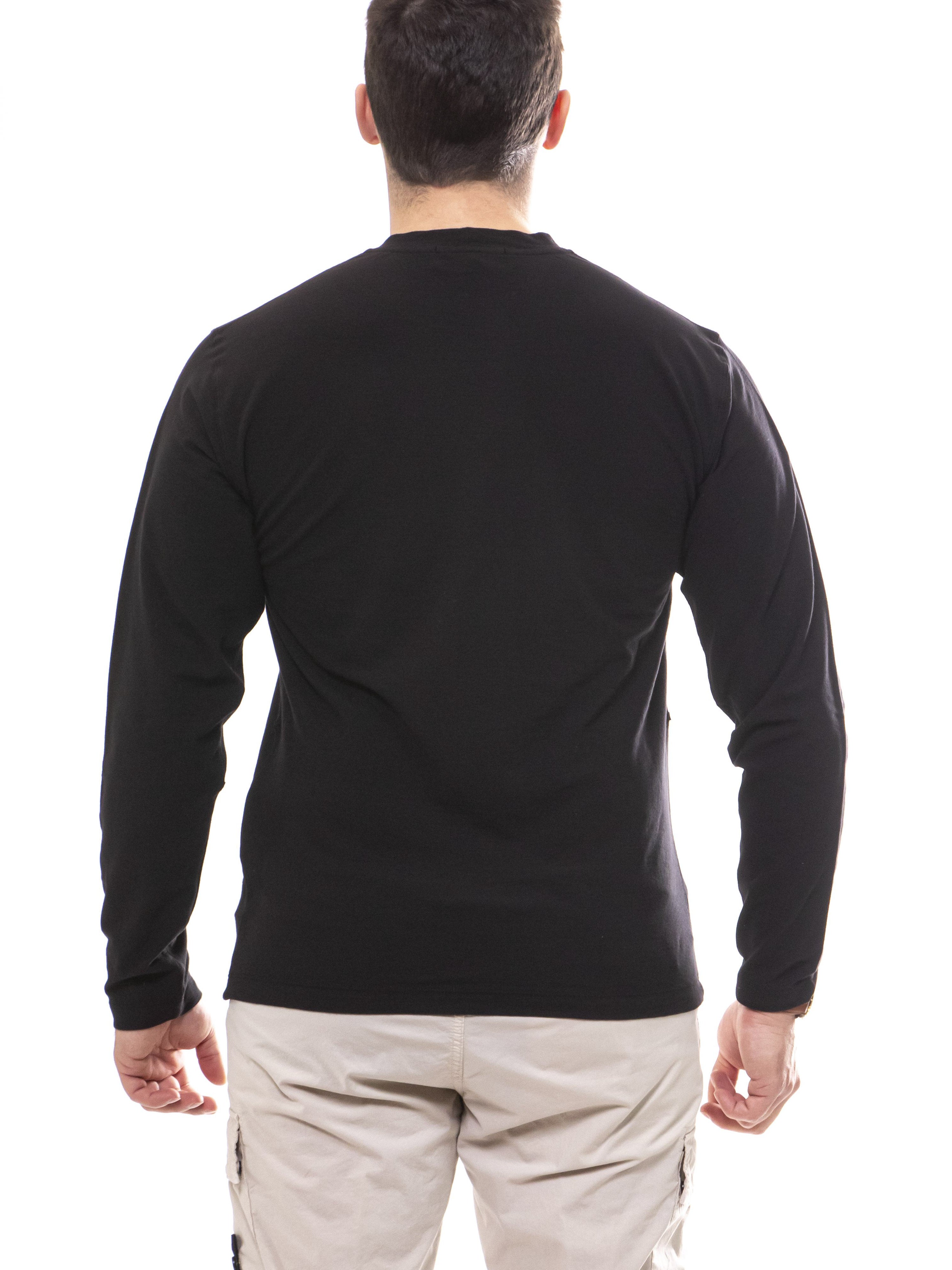 Tシャツ・カットソー STONE  SS25 GHOST L/S TEE (S152100007S0F11 V0029) Stone Island Men's T-shirt L/S Ghost V0029 Black – Vanda